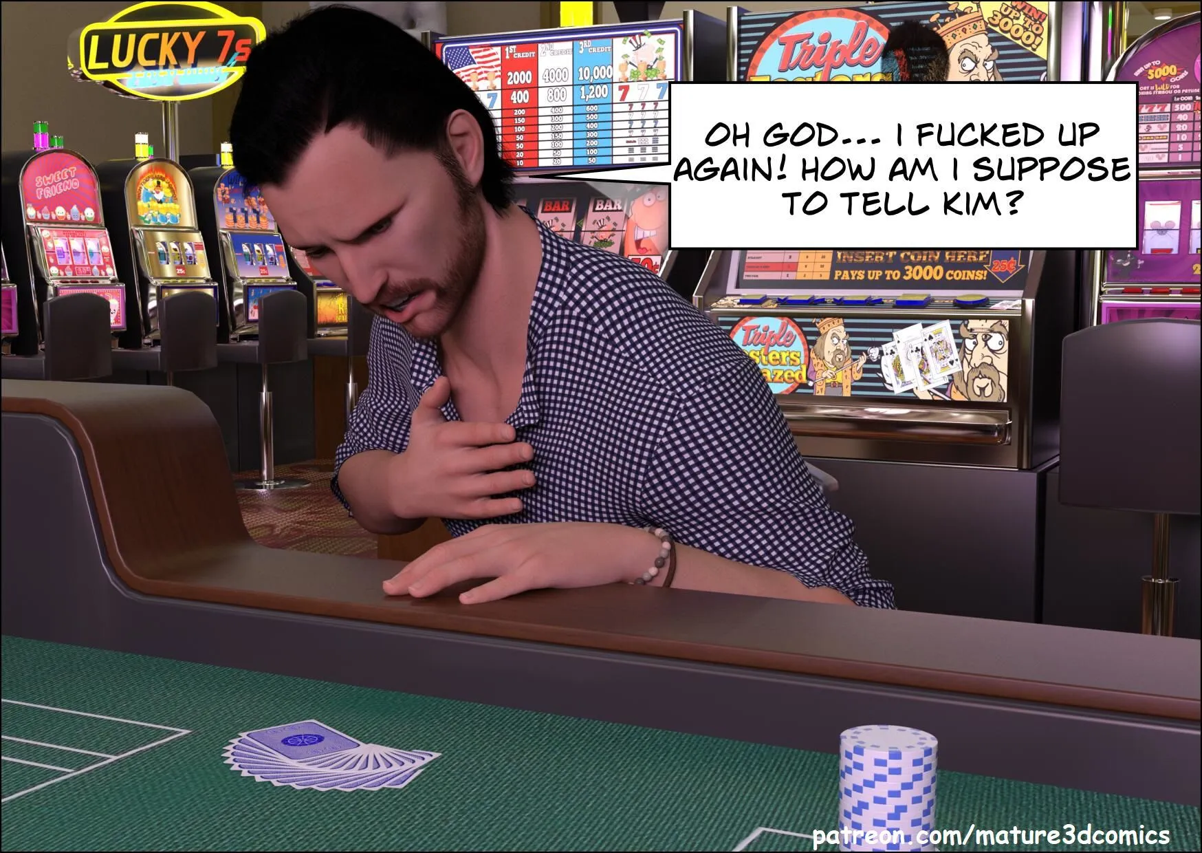 The Gamble [Mature3DComics] - 1 . The Gamble - Chapter 1 - Page 18