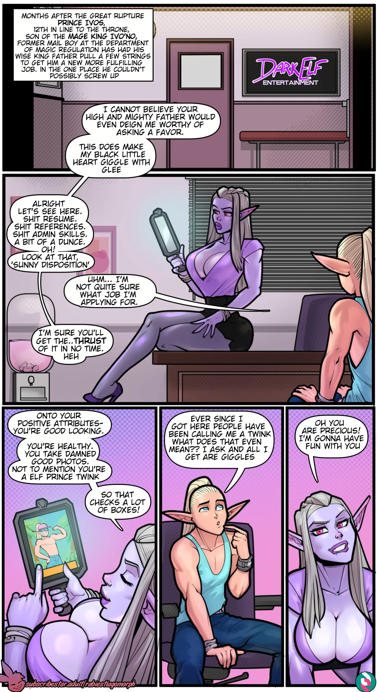 Welcome To Dark Elf Entertainment [Rabies T Lagomorph] - 1 . Welcome To Dark Elf Entertainment - Chapter 1 [Rabies T Lagomorph] - Page 2