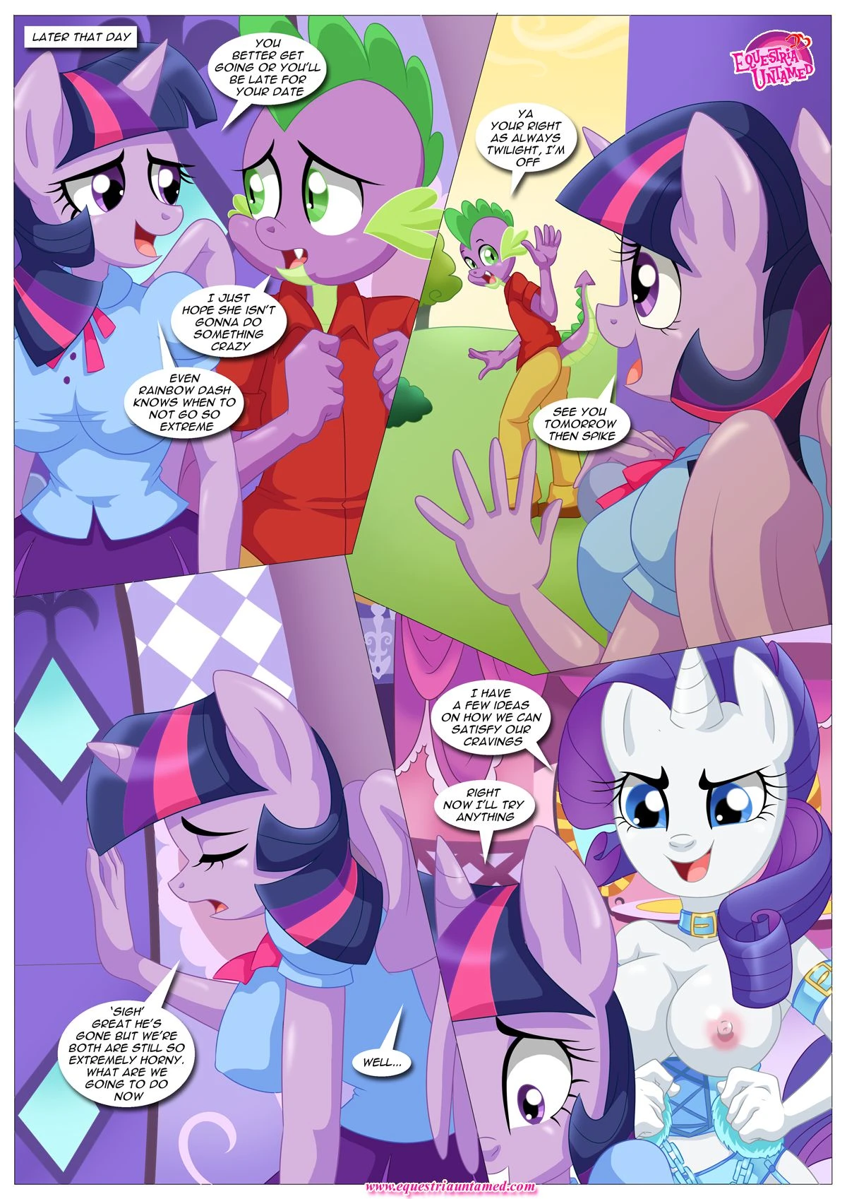 Spike’s Harem (My Little Pony – Friendship Is Magic) [PalComix] - 4 . Rainbow Dash's Game Of Extreme PDA - Chapter 4 (My Little Pony - Friendship Is Magic) [PalComix] - Page 14