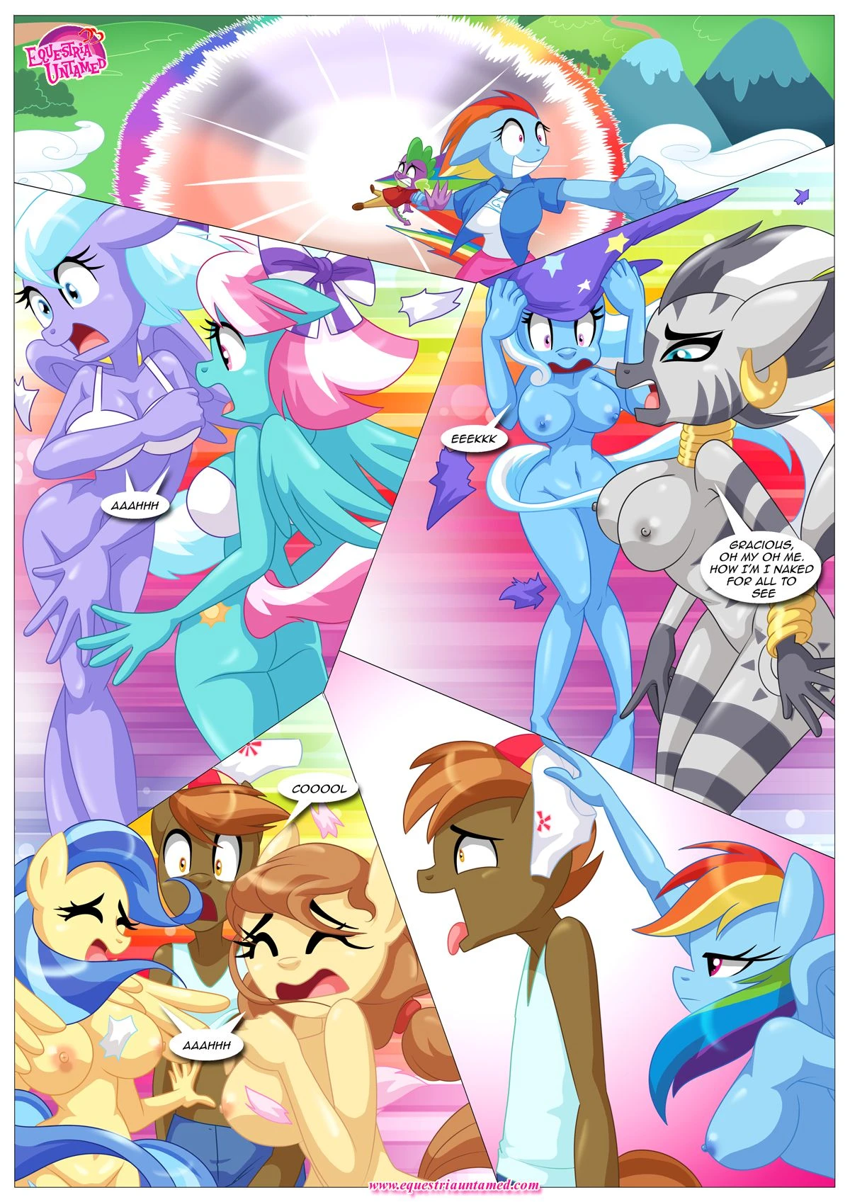 Spike’s Harem (My Little Pony – Friendship Is Magic) [PalComix] - 4 . Rainbow Dash's Game Of Extreme PDA - Chapter 4 (My Little Pony - Friendship Is Magic) [PalComix] - Page 32