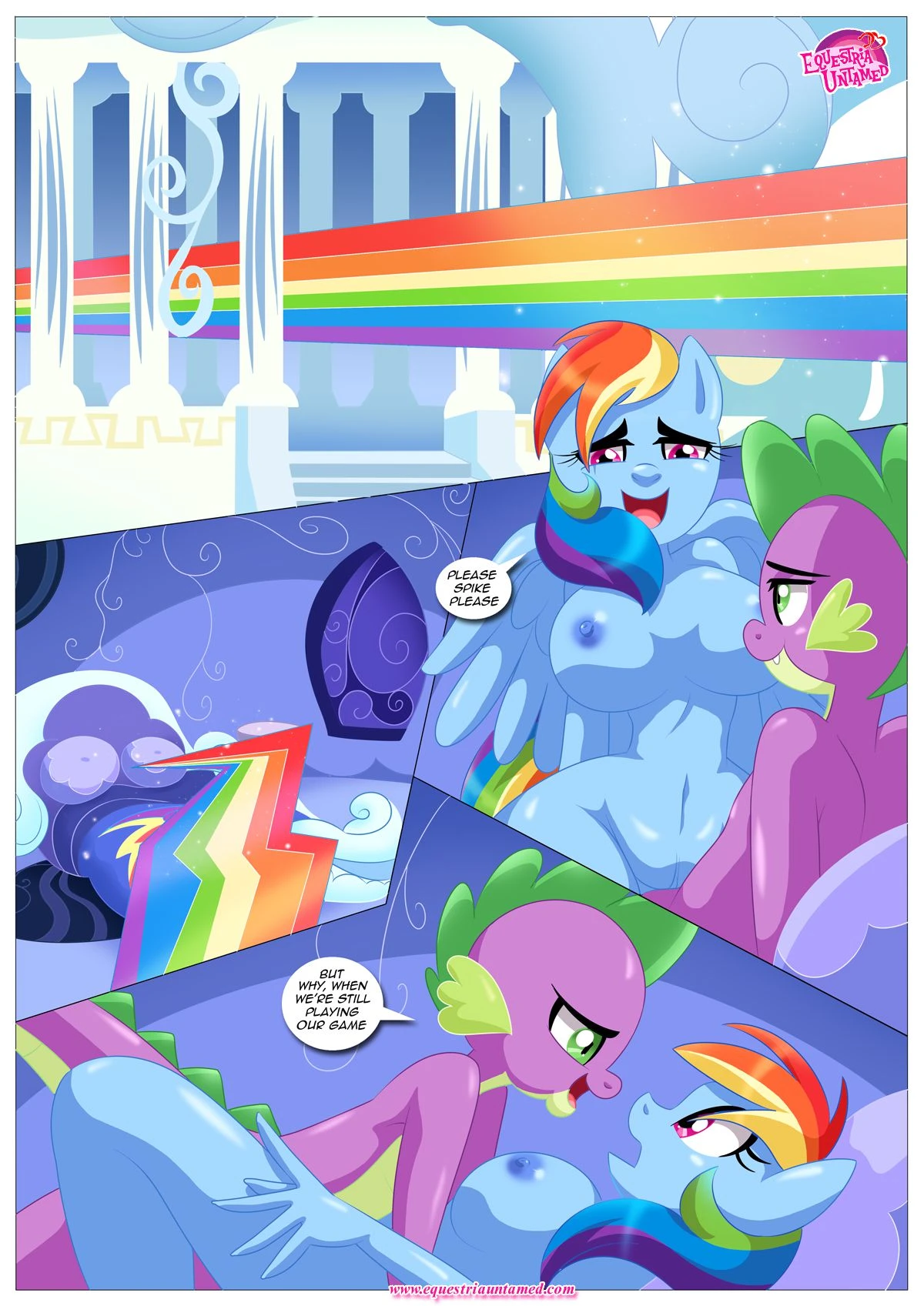 Spike’s Harem (My Little Pony – Friendship Is Magic) [PalComix] - 4 . Rainbow Dash's Game Of Extreme PDA - Chapter 4 (My Little Pony - Friendship Is Magic) [PalComix] - Page 33