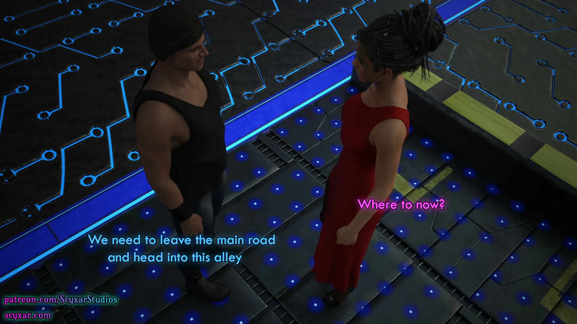 Once You Go Black, You Never Go Back (Cyberpunk) - 8 . Once You Go Black, You Never Go Back - Chapter 8 [Scyxar Studios] - Page 5