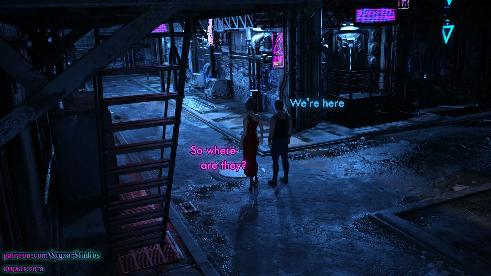 Once You Go Black, You Never Go Back (Cyberpunk) - 8 . Once You Go Black, You Never Go Back - Chapter 8 [Scyxar Studios] - Page 7