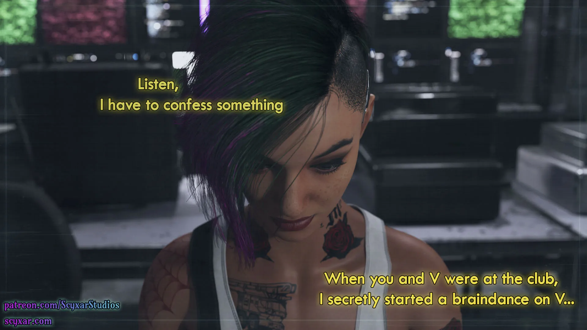Once You Go Black, You Never Go Back (Cyberpunk) - 8 . Once You Go Black, You Never Go Back - Chapter 8 [Scyxar Studios] - Page 14