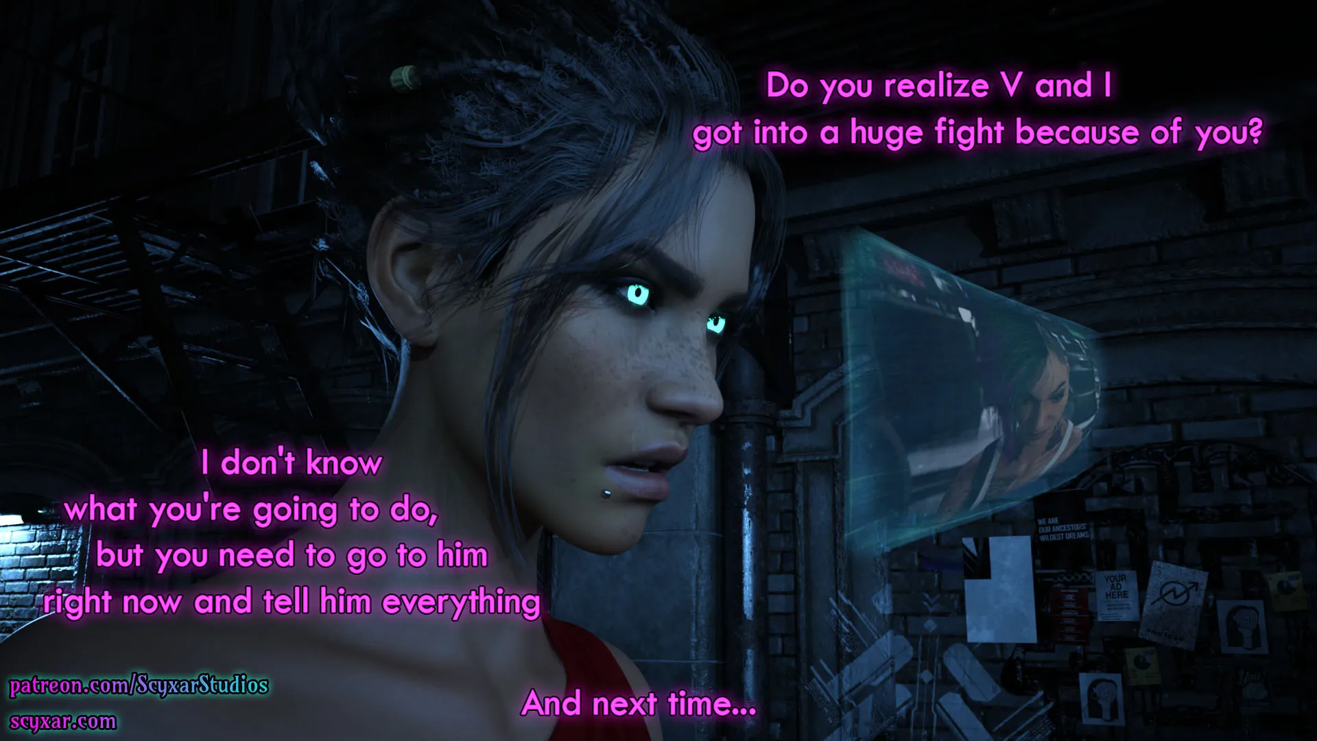 Once You Go Black, You Never Go Back (Cyberpunk) - 8 . Once You Go Black, You Never Go Back - Chapter 8 [Scyxar Studios] - Page 18