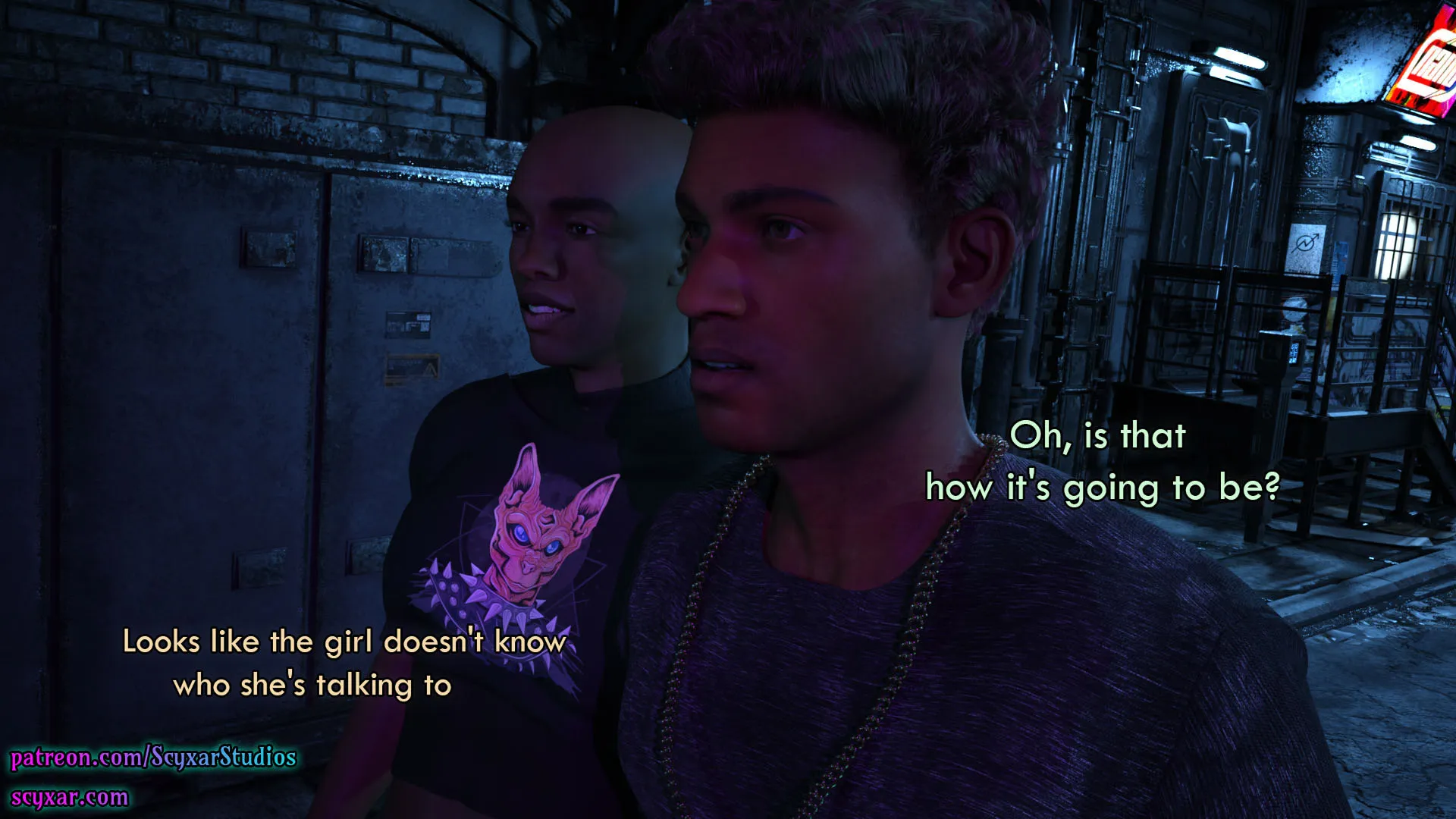 Once You Go Black, You Never Go Back (Cyberpunk) - 8 . Once You Go Black, You Never Go Back - Chapter 8 [Scyxar Studios] - Page 28
