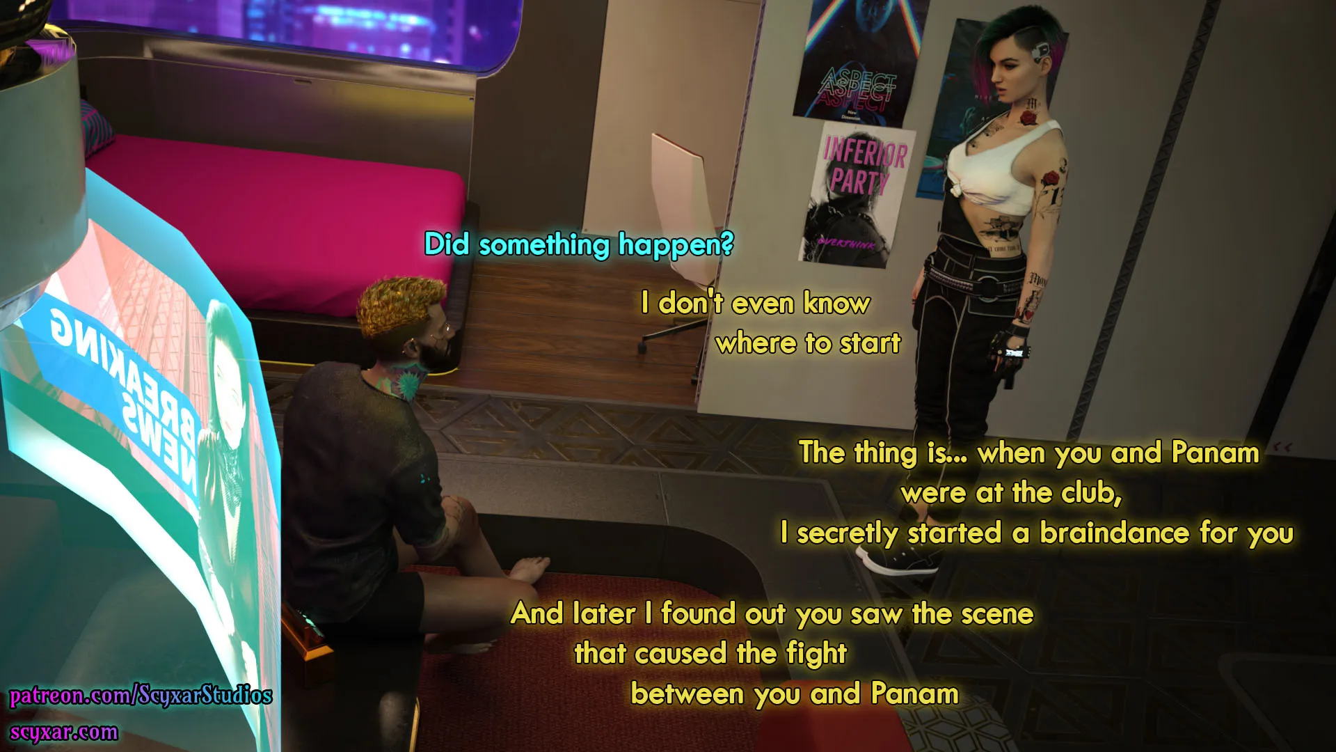 Once You Go Black, You Never Go Back (Cyberpunk) - 8 . Once You Go Black, You Never Go Back - Chapter 8 [Scyxar Studios] - Page 38