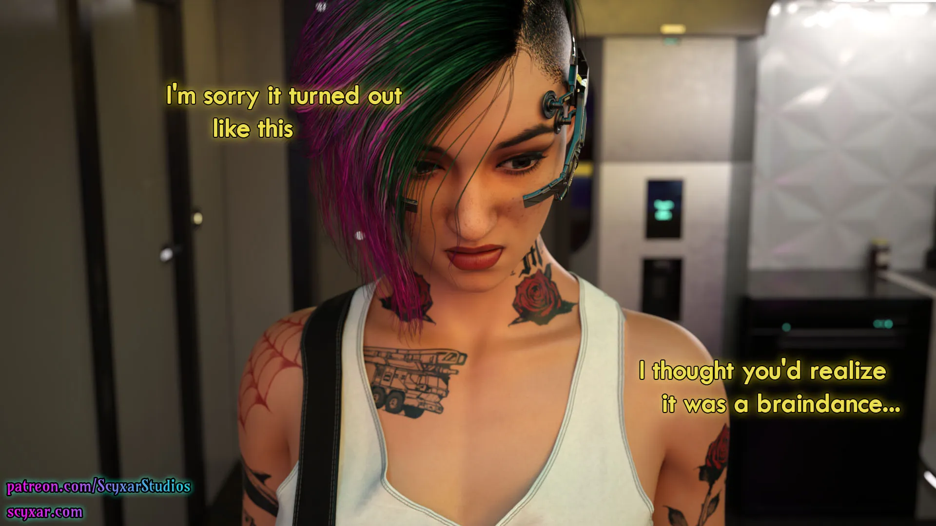 Once You Go Black, You Never Go Back (Cyberpunk) - 8 . Once You Go Black, You Never Go Back - Chapter 8 [Scyxar Studios] - Page 40