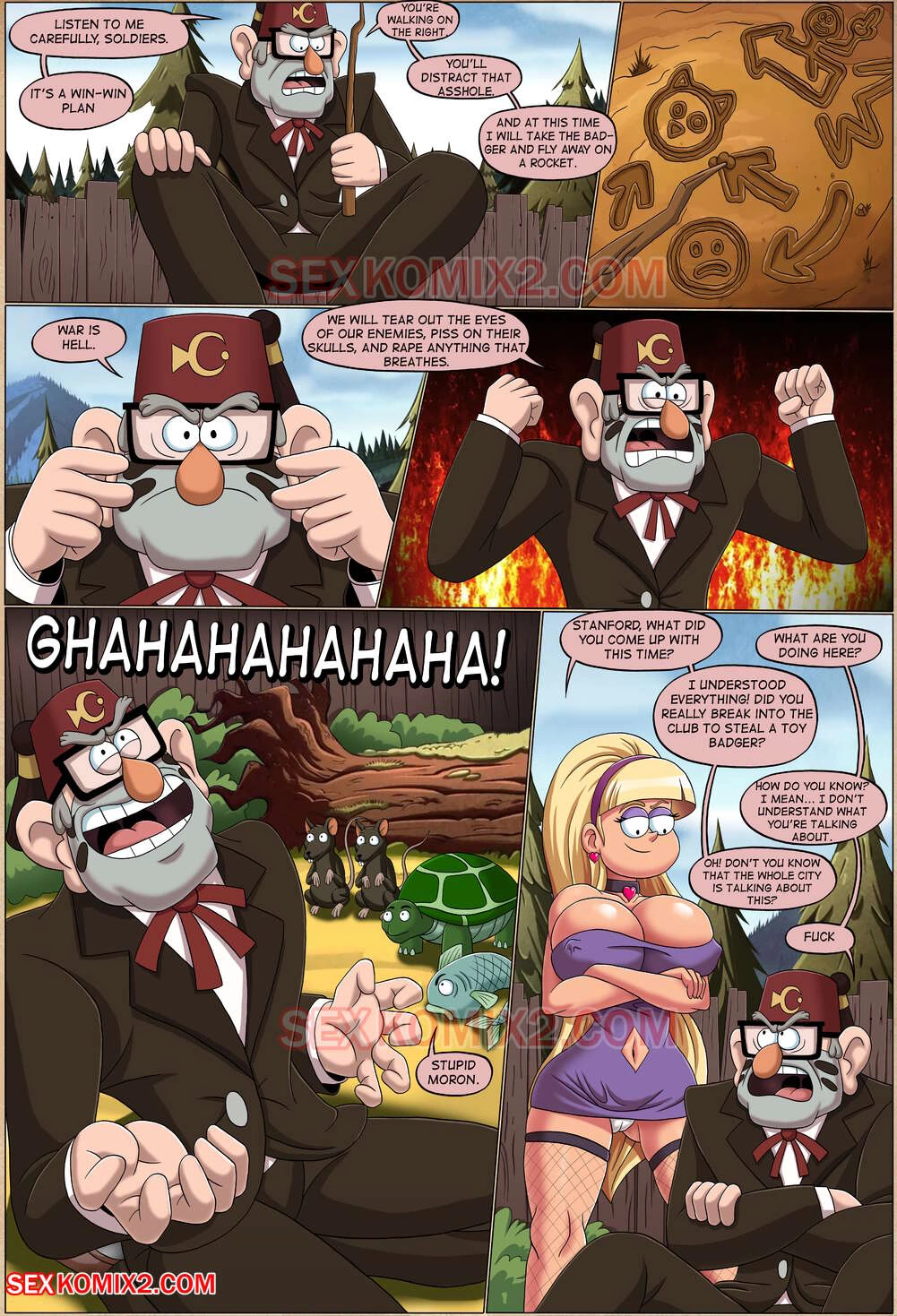 Gravity Falls: Story Of The Badger [Sexkomix2] - Gravity Falls: Story Of The Badger - Page 15