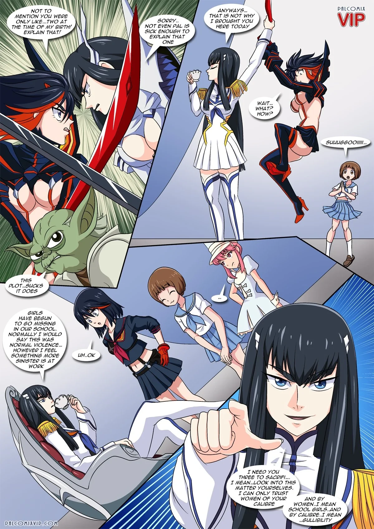 On Her Majesty’s Hentai Service (Kill la Kill) [Palcomix] - 1 . On Her Majesty's Hentai Service - (Kill la Kill) [Palcomix] - Page 4