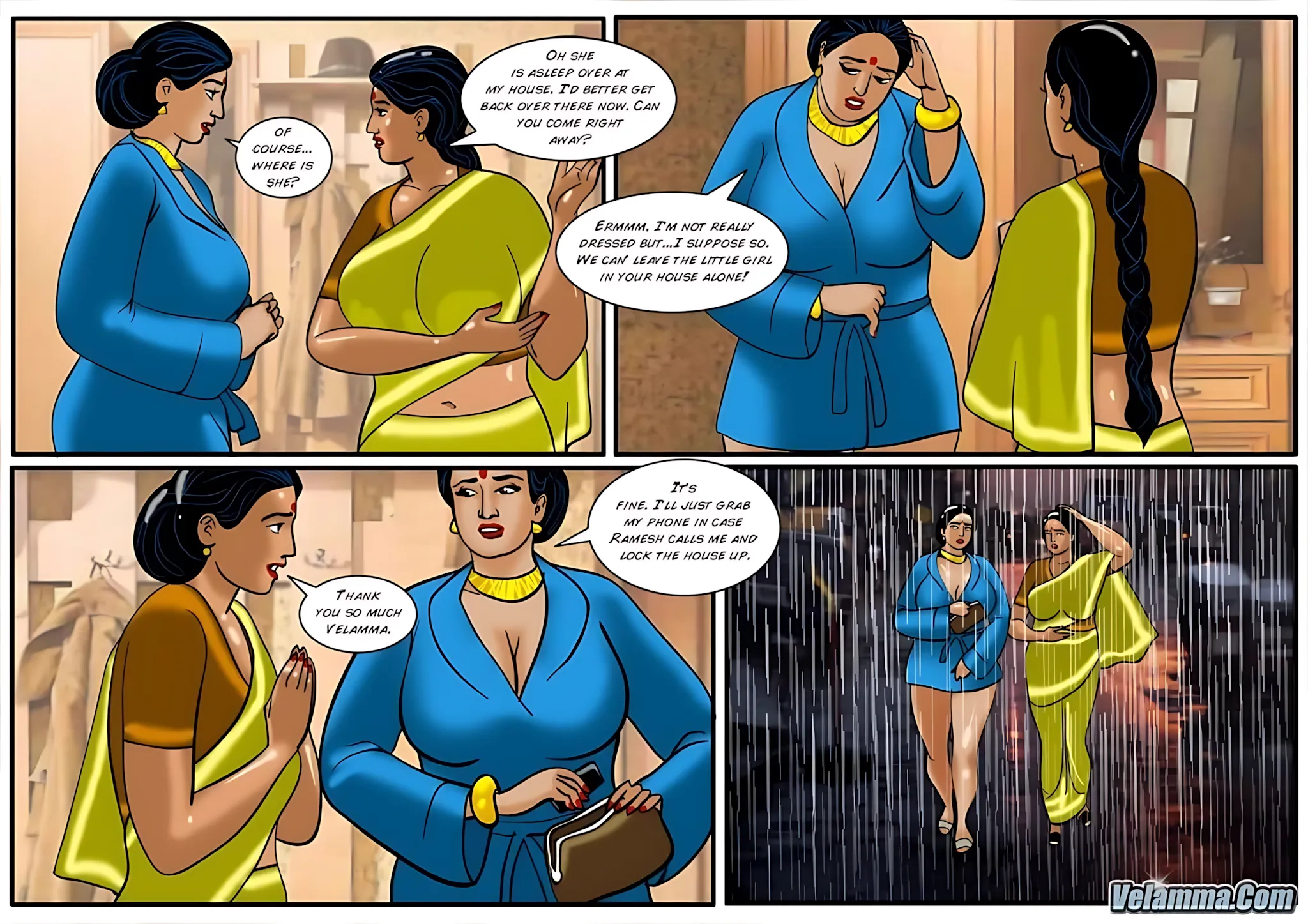 Velamma All Episodes Comics - 45 . Velamma - Episode 45 - Caught Having Phone Sex! - Page 11