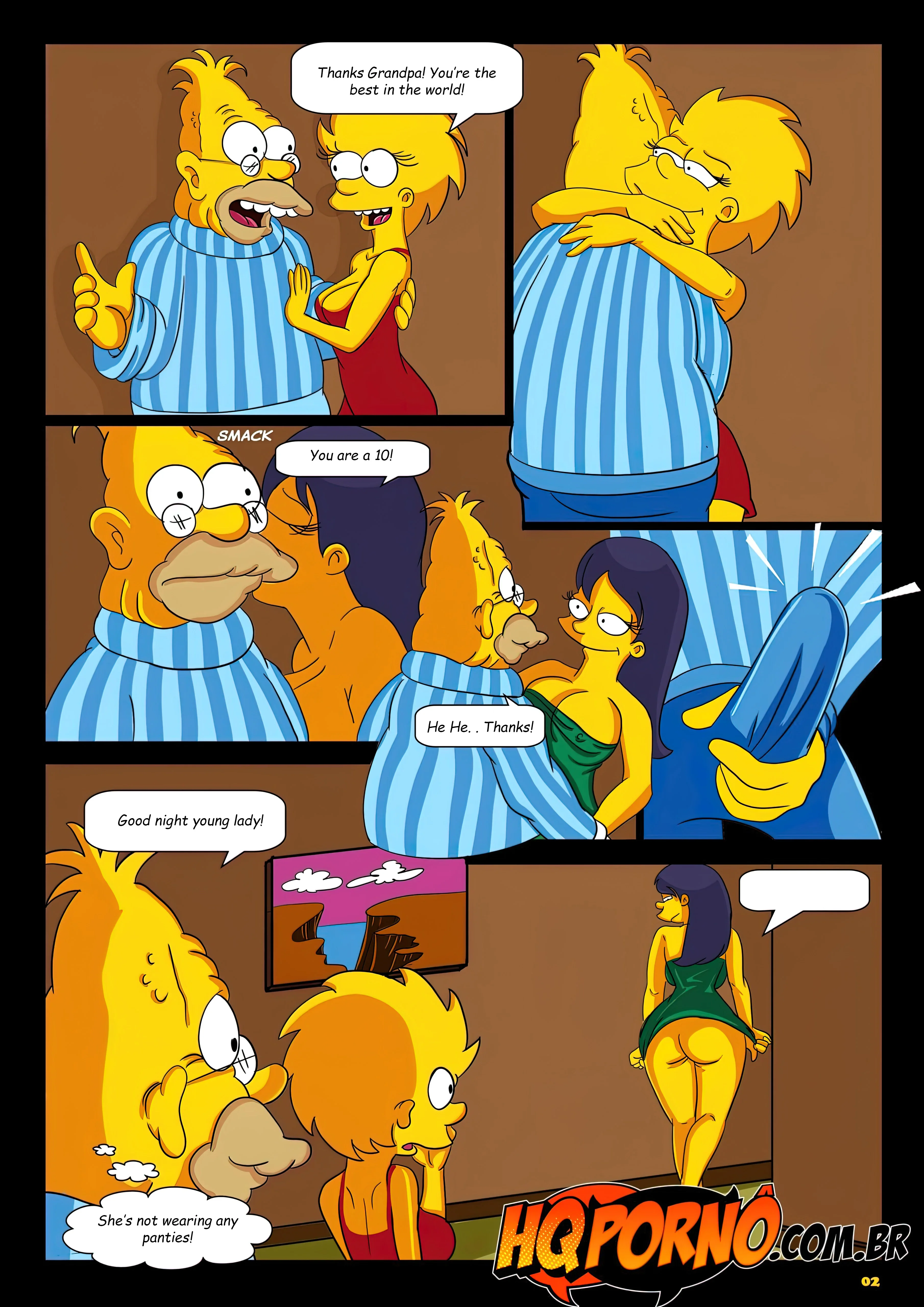 OS Simpsons (The Simpsons) - 1 . OS Simpsons - Sleepover At Grandpa's House - Chapter 1 - Page 3