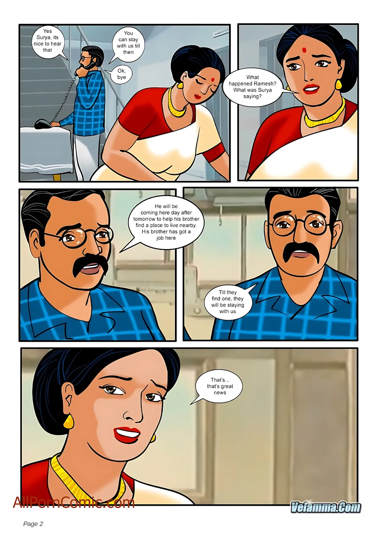Velamma All Episodes Comics - 9 . Velamma - Episode 9 - Taking Virginity - Page 2