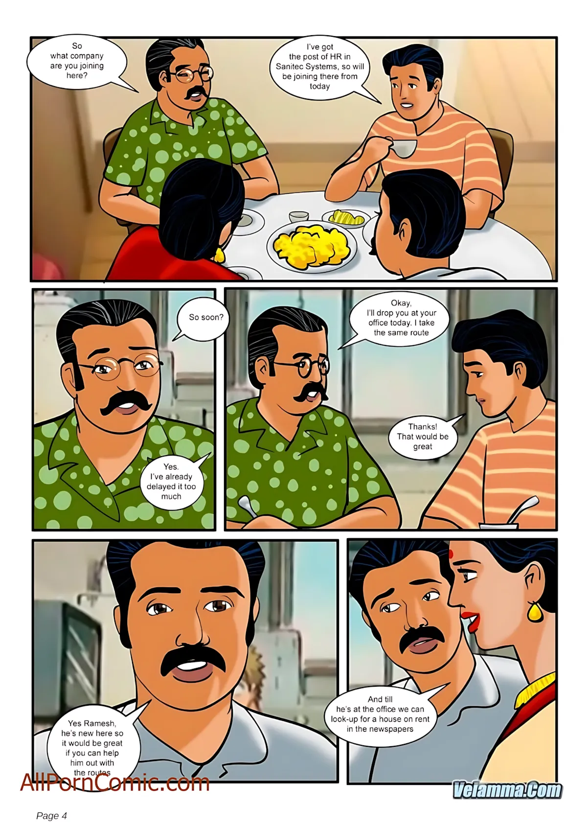 Velamma All Episodes Comics - 9 . Velamma - Episode 9 - Taking Virginity - Page 4