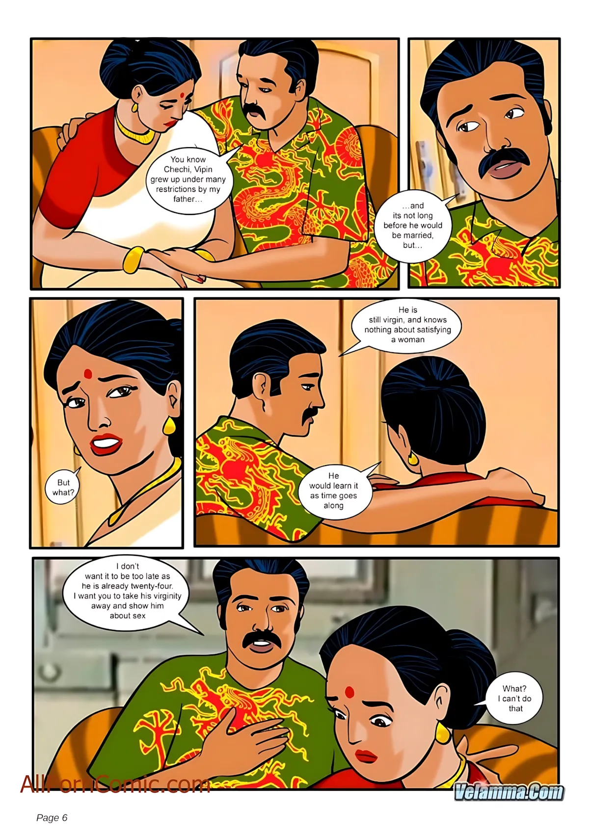 Velamma All Episodes Comics - 9 . Velamma - Episode 9 - Taking Virginity - Page 6