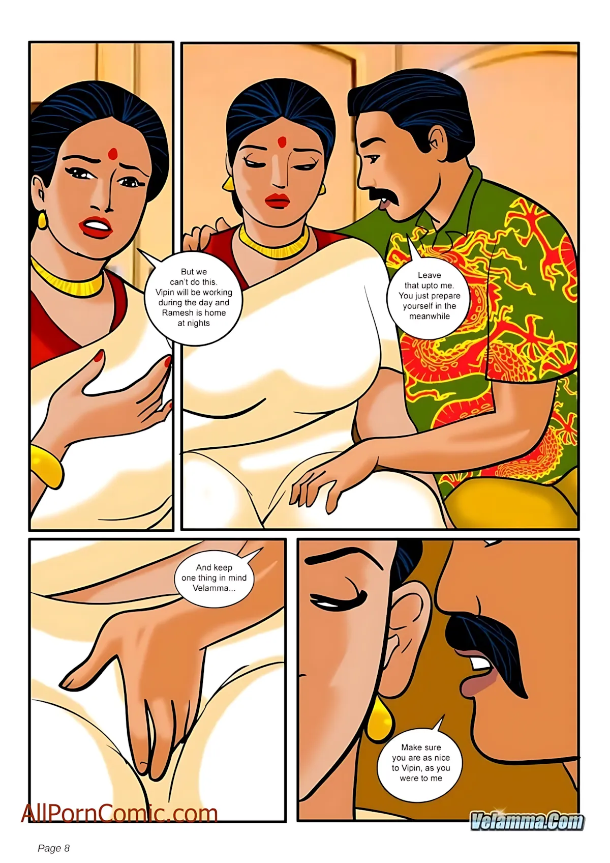 Velamma All Episodes Comics - 9 . Velamma - Episode 9 - Taking Virginity - Page 8