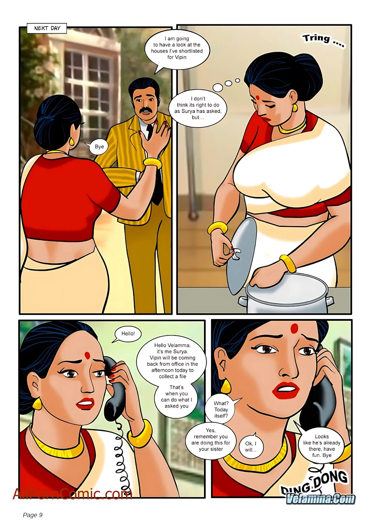 Velamma All Episodes Comics - 9 . Velamma - Episode 9 - Taking Virginity - Page 9