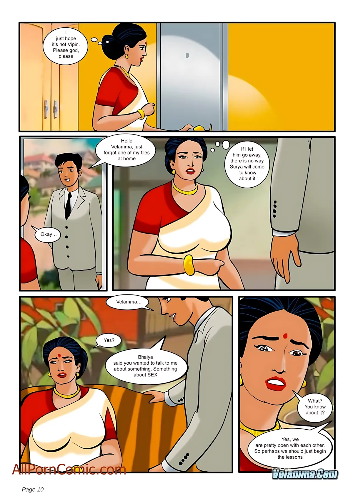 Velamma All Episodes Comics - 9 . Velamma - Episode 9 - Taking Virginity - Page 10