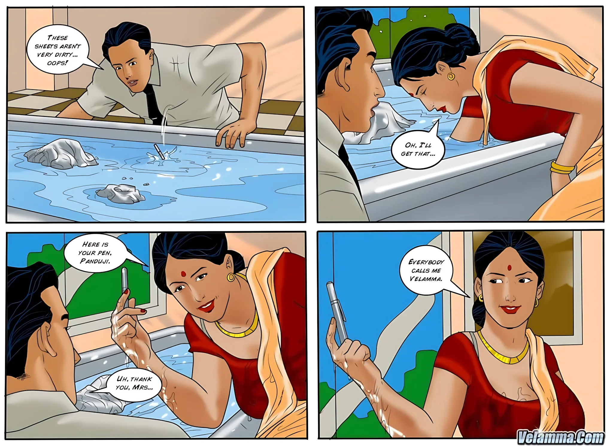 Velamma All Episodes Comics - 48 . Velamma - Episode 48 - Dirty Laundry - Page 12