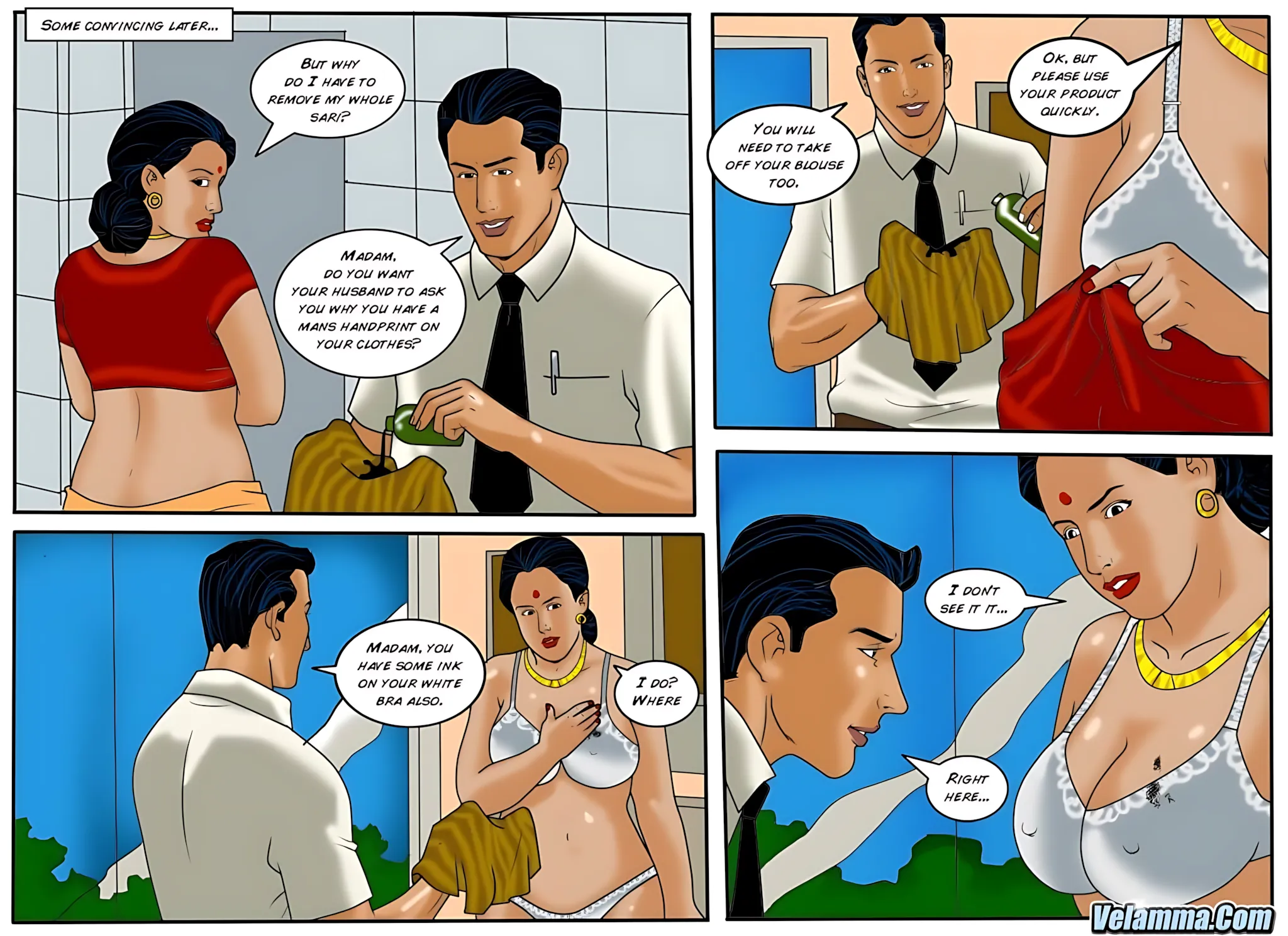 Velamma All Episodes Comics - 48 . Velamma - Episode 48 - Dirty Laundry - Page 15