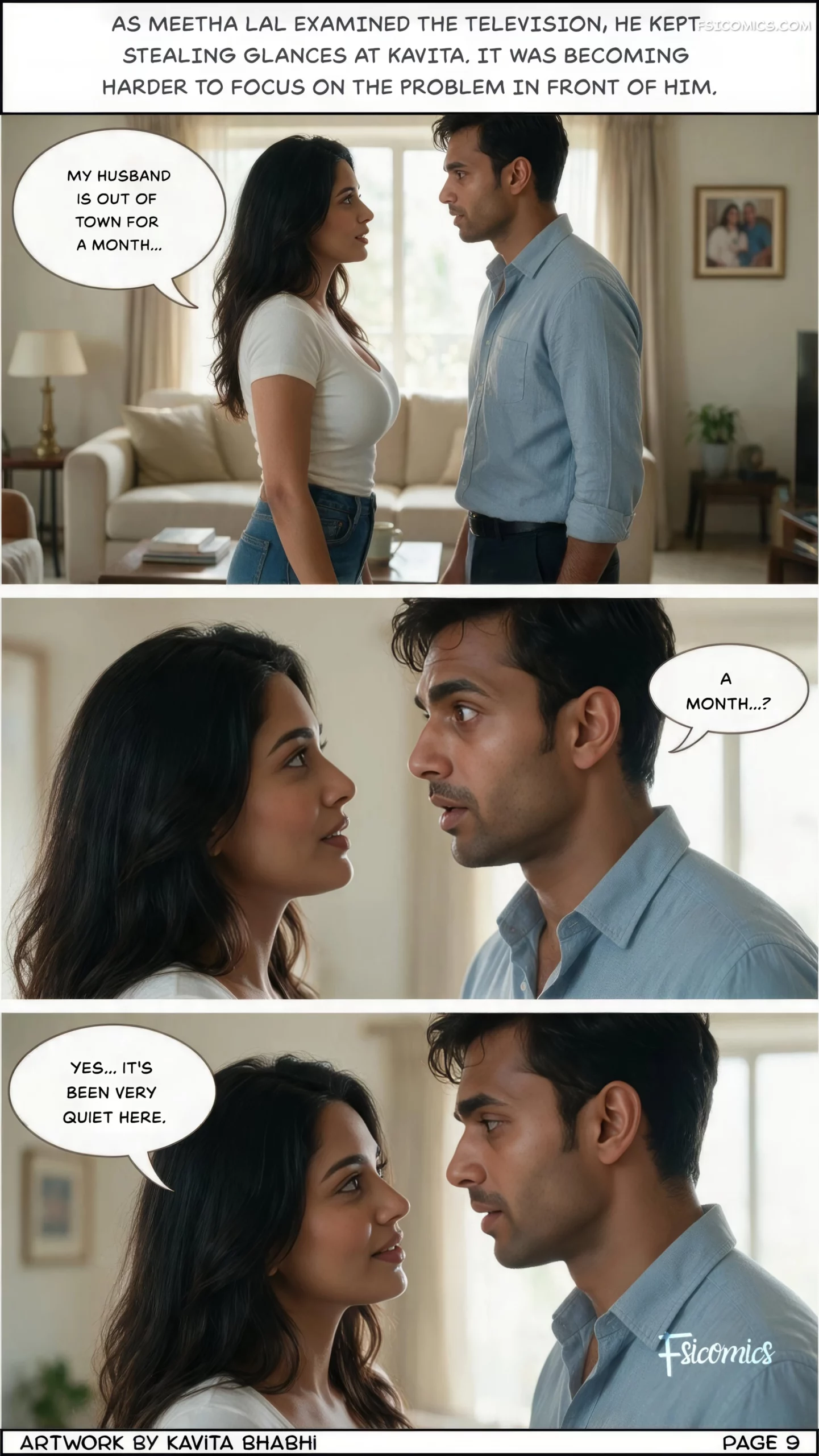 Forbidden Neighbor – Desi Desires - 1. Forbidden Neighbor - Chapter 1 - Page 10
