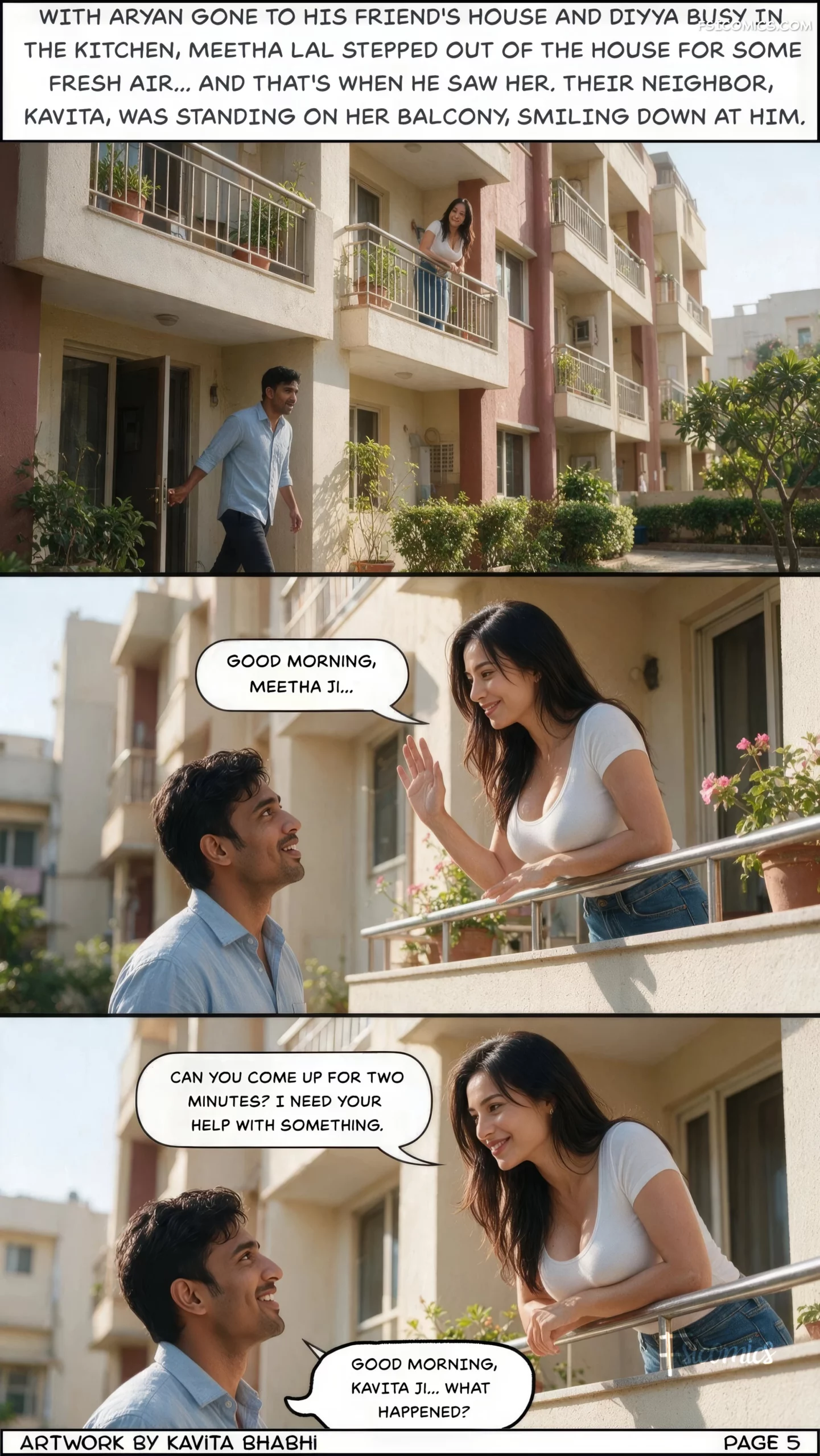 Forbidden Neighbor – Desi Desires - 1. Forbidden Neighbor - Chapter 1 - Page 6