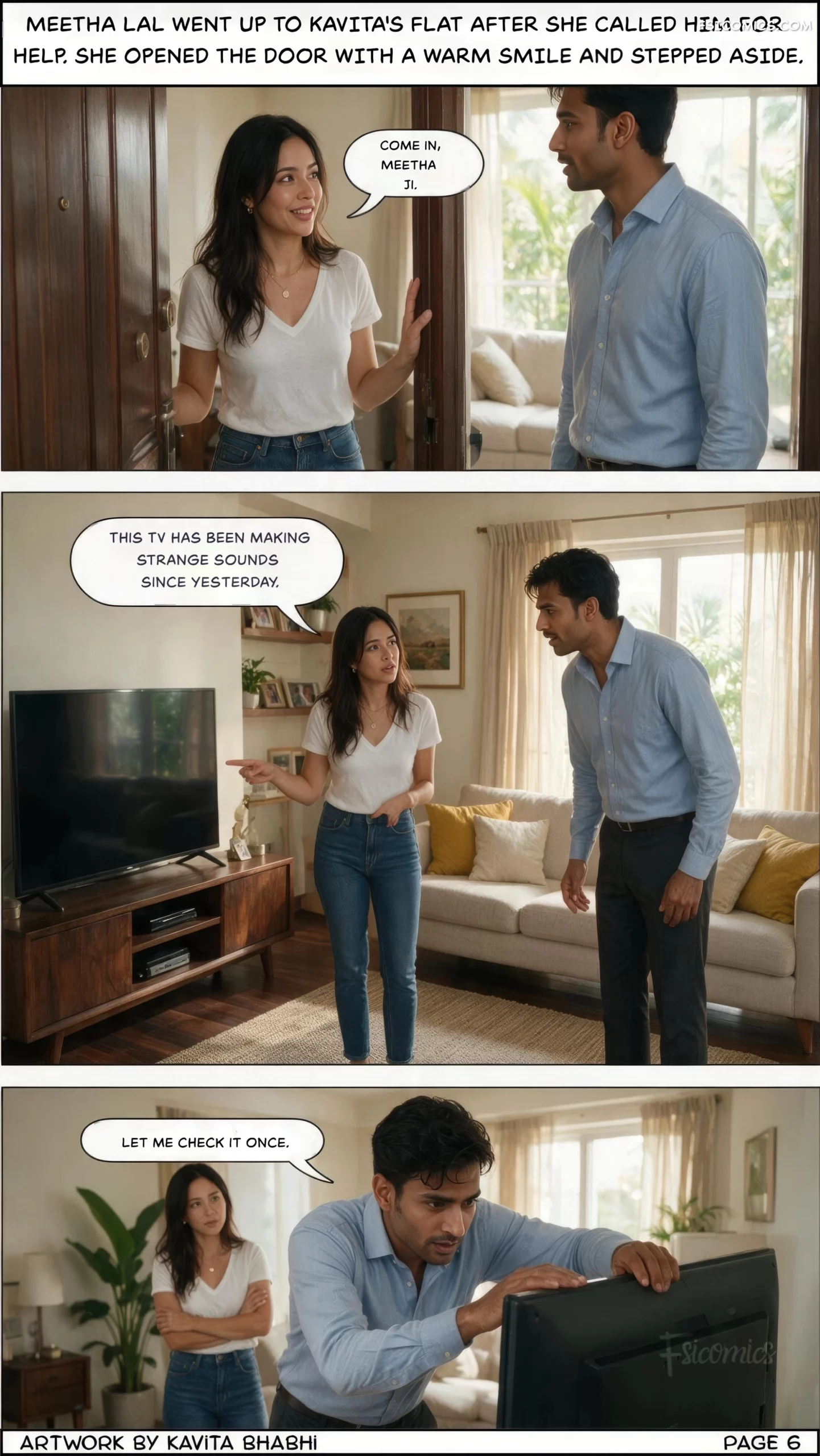 Forbidden Neighbor – Desi Desires - 1. Forbidden Neighbor - Chapter 1 - Page 7