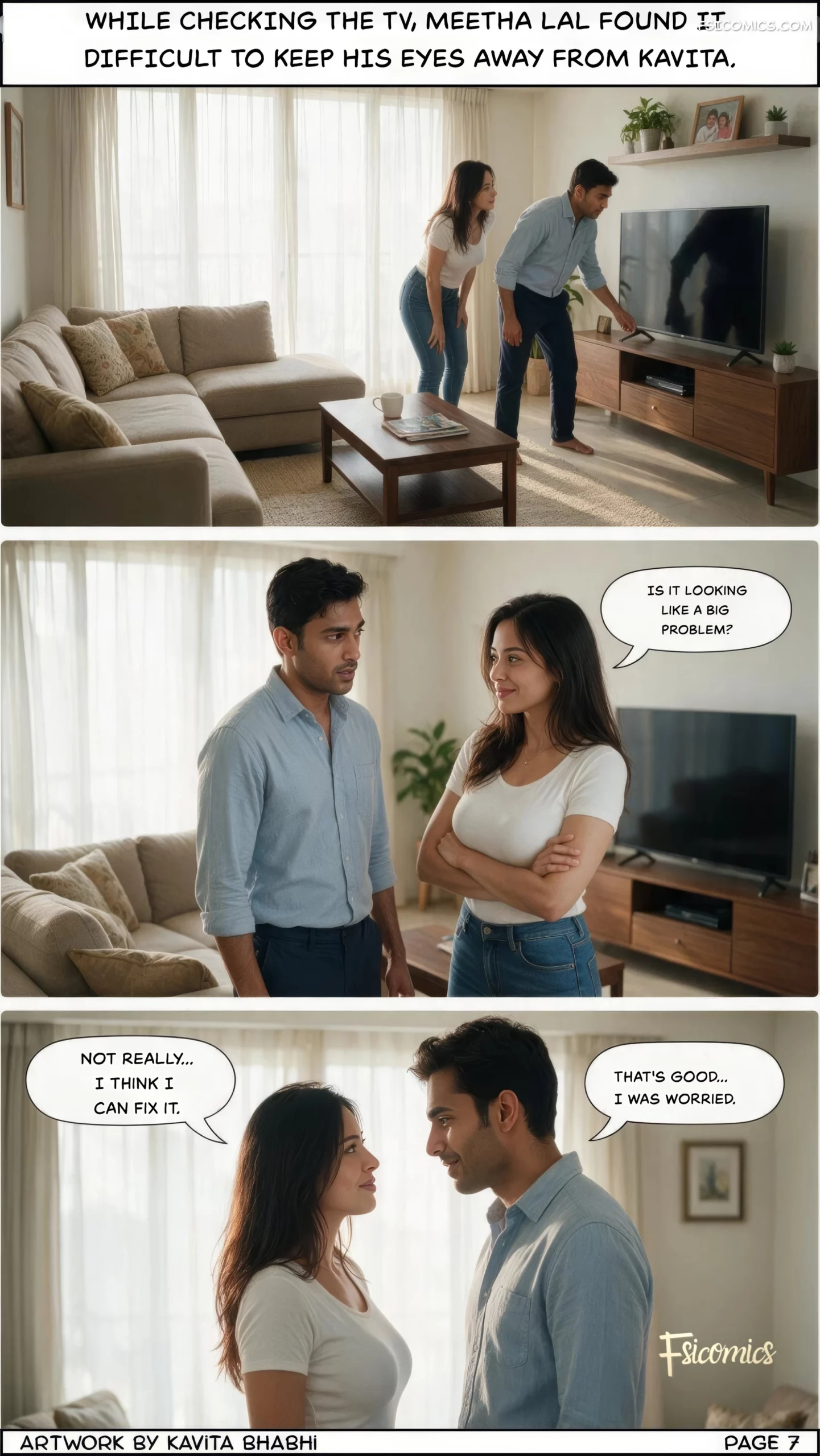 Forbidden Neighbor – Desi Desires - 1. Forbidden Neighbor - Chapter 1 - Page 8