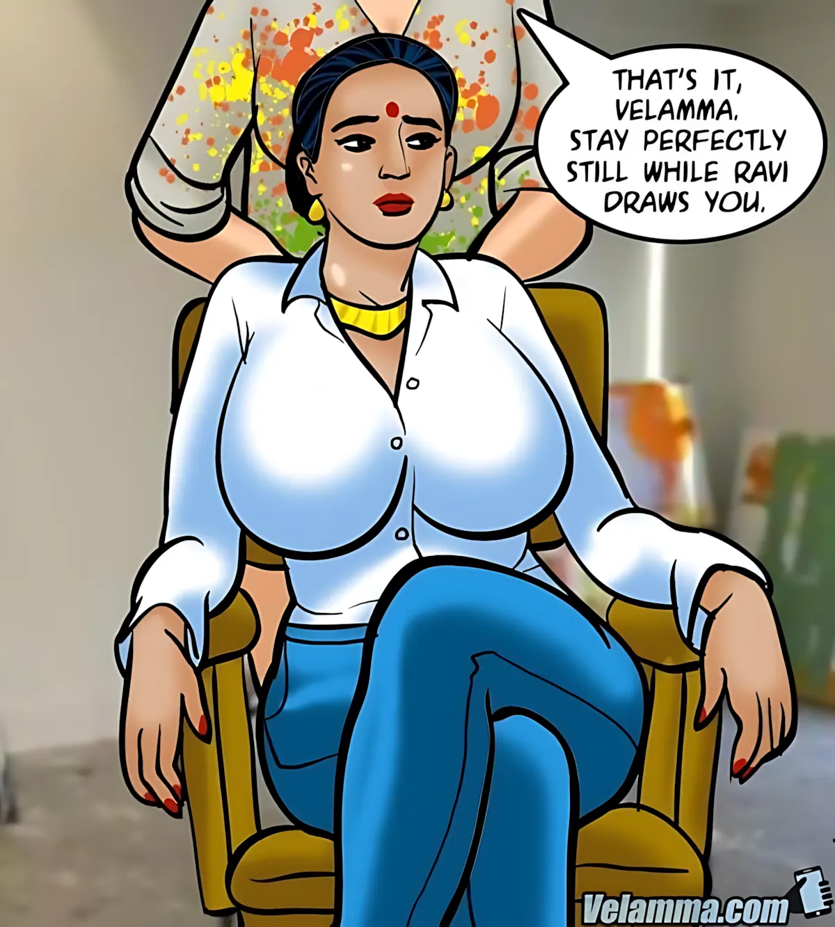 Velamma All Episodes Comics - 62 . Velamma - Episode 62 - A Piece Of Art - Page 58