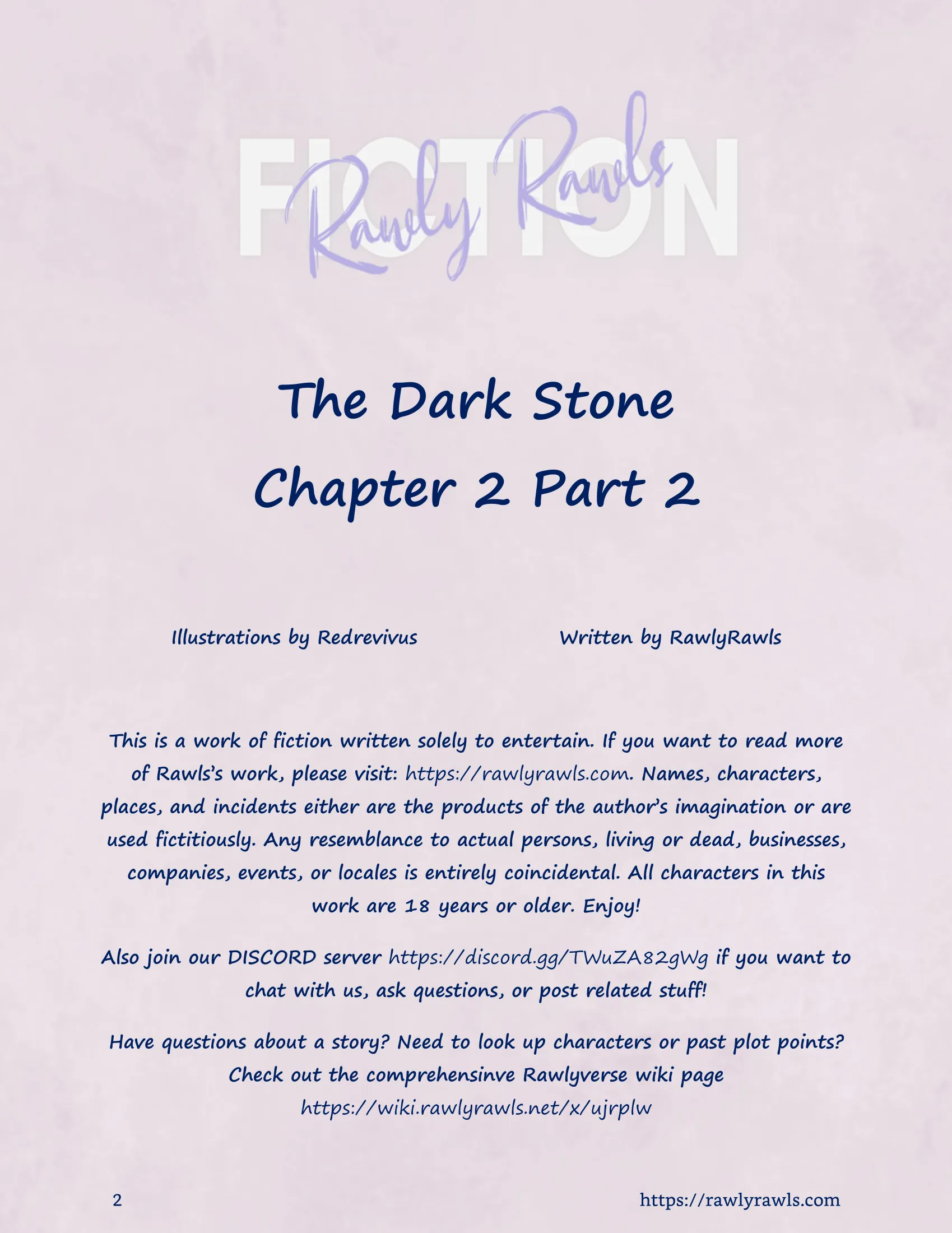The Dark Stone [Redoxa – Rawly Rawls] - 2.2 . The Dark Stone - Chapter 2 Part 2 - Page 2