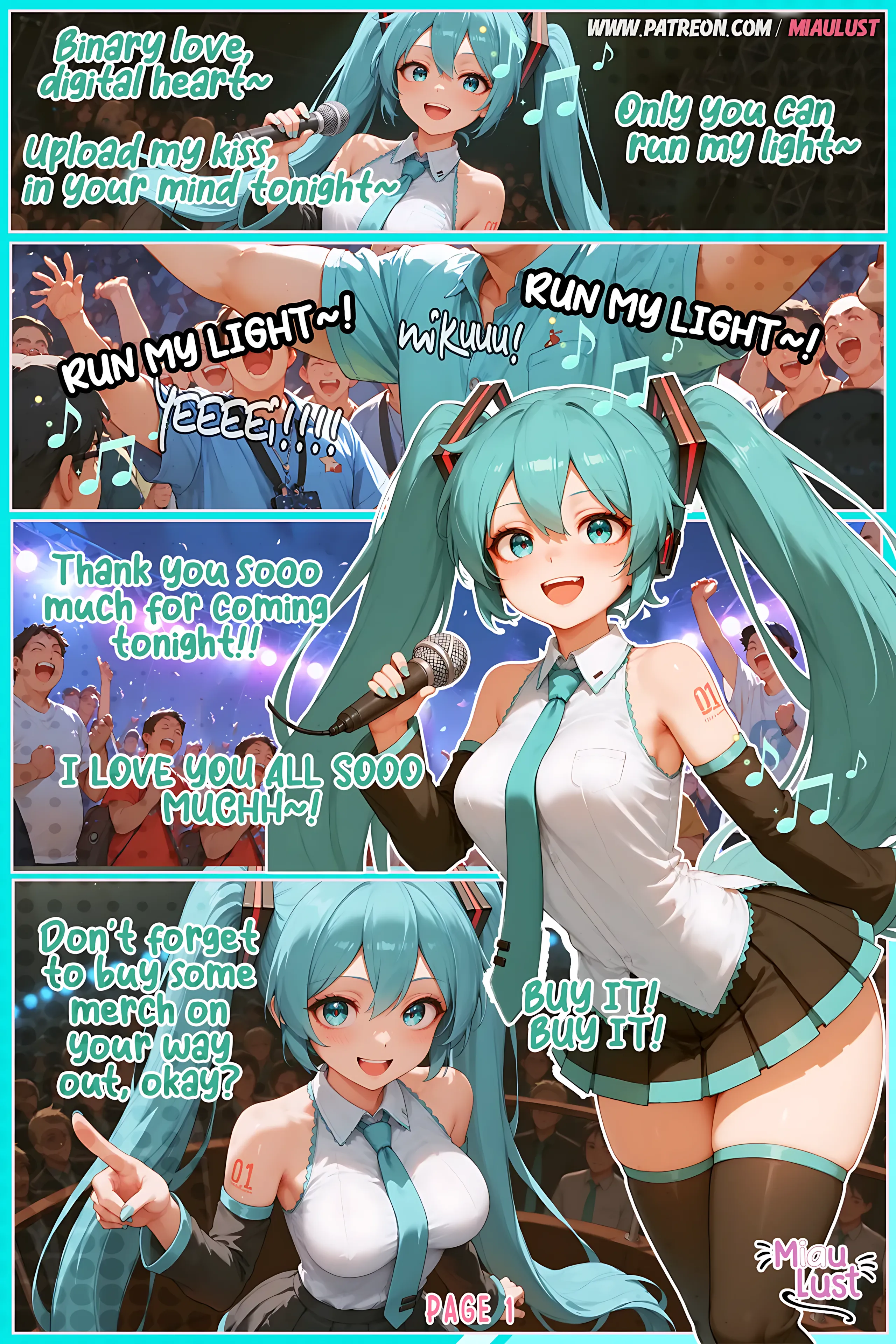 Miku Hatsune (Vocaloid) [MiauLust] - Miku Hatsune (Vocaloid) - Page 3