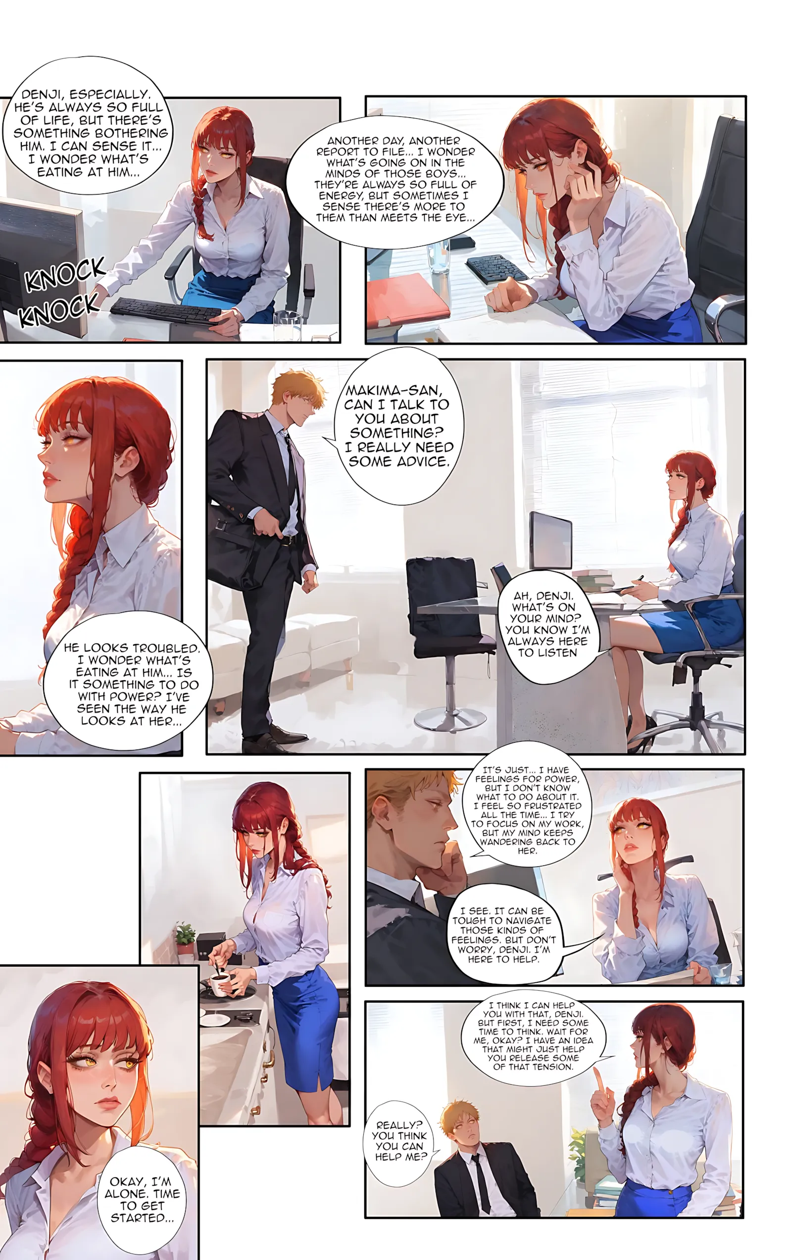 Playful Sloth- AI Comics - 6. The Devil's In The Details Makima's Unwaverin Support For Denji - Page 2