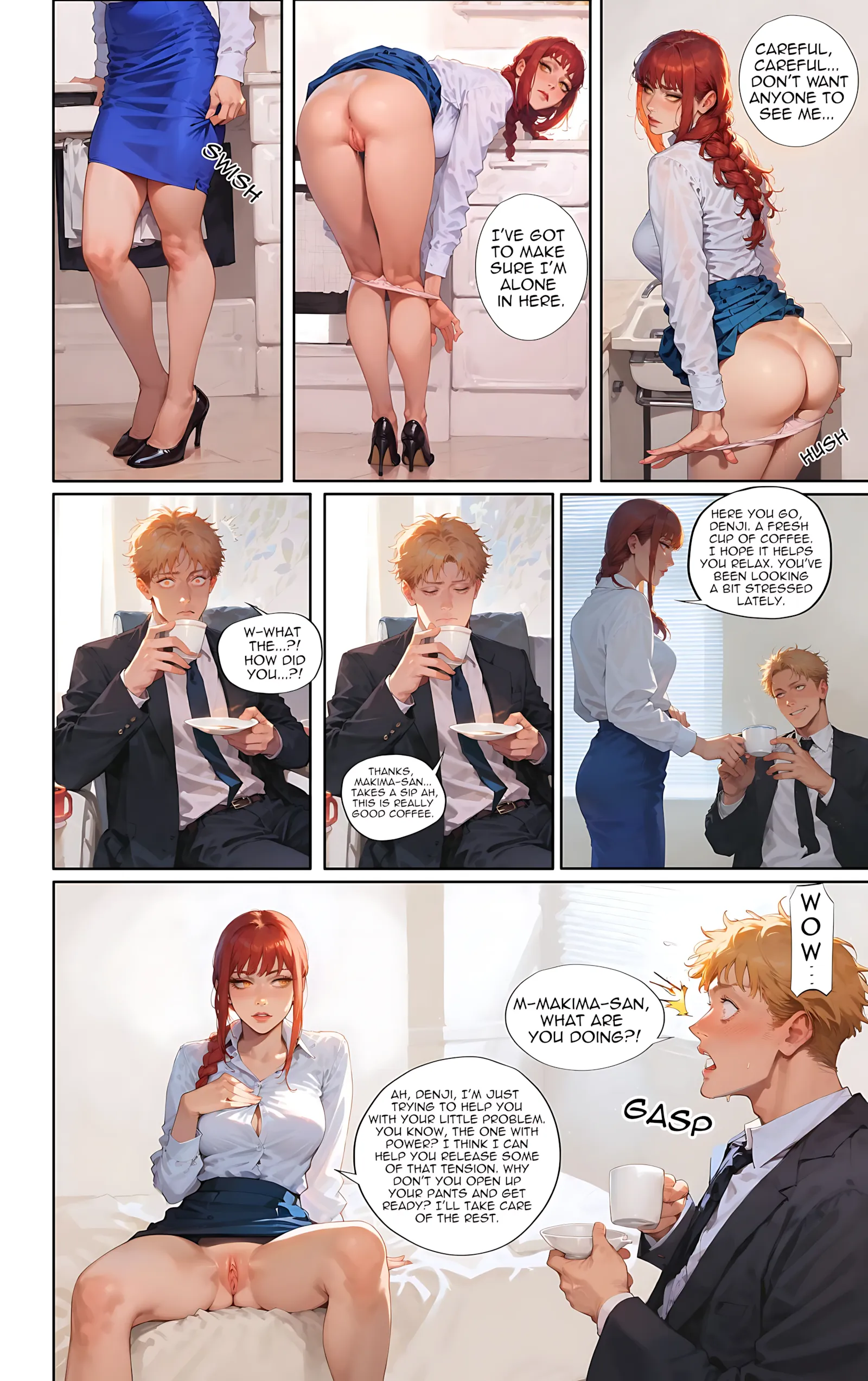 Playful Sloth- AI Comics - 6. The Devil's In The Details Makima's Unwaverin Support For Denji - Page 3