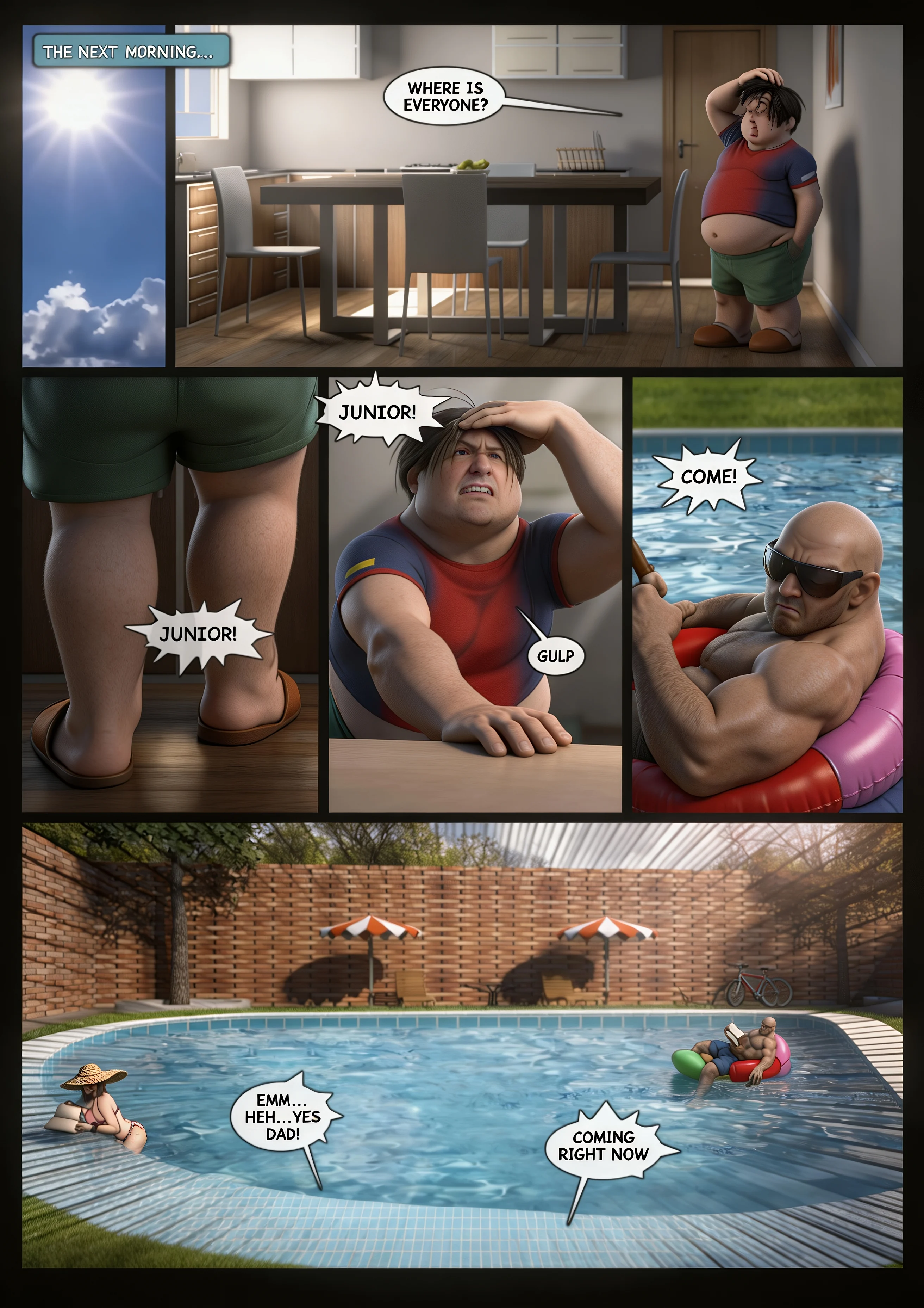 Milftoon – No internet (AI Remastered) - 1. No internet - Part 1 (AI Gen) - Page 6