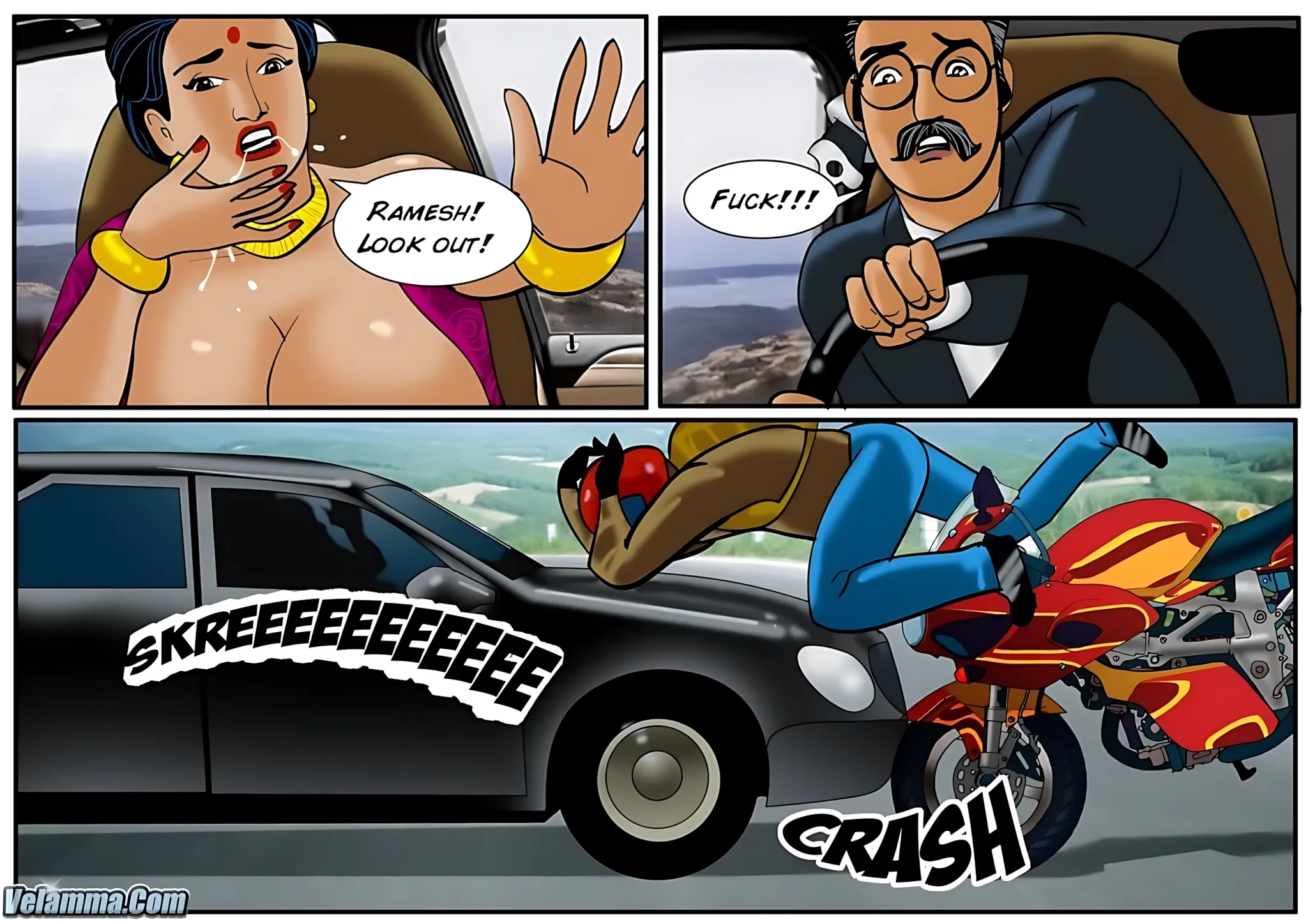 Velamma All Episodes Comics - 35 . Velamma - Episode 35 - The Accident - Page 7