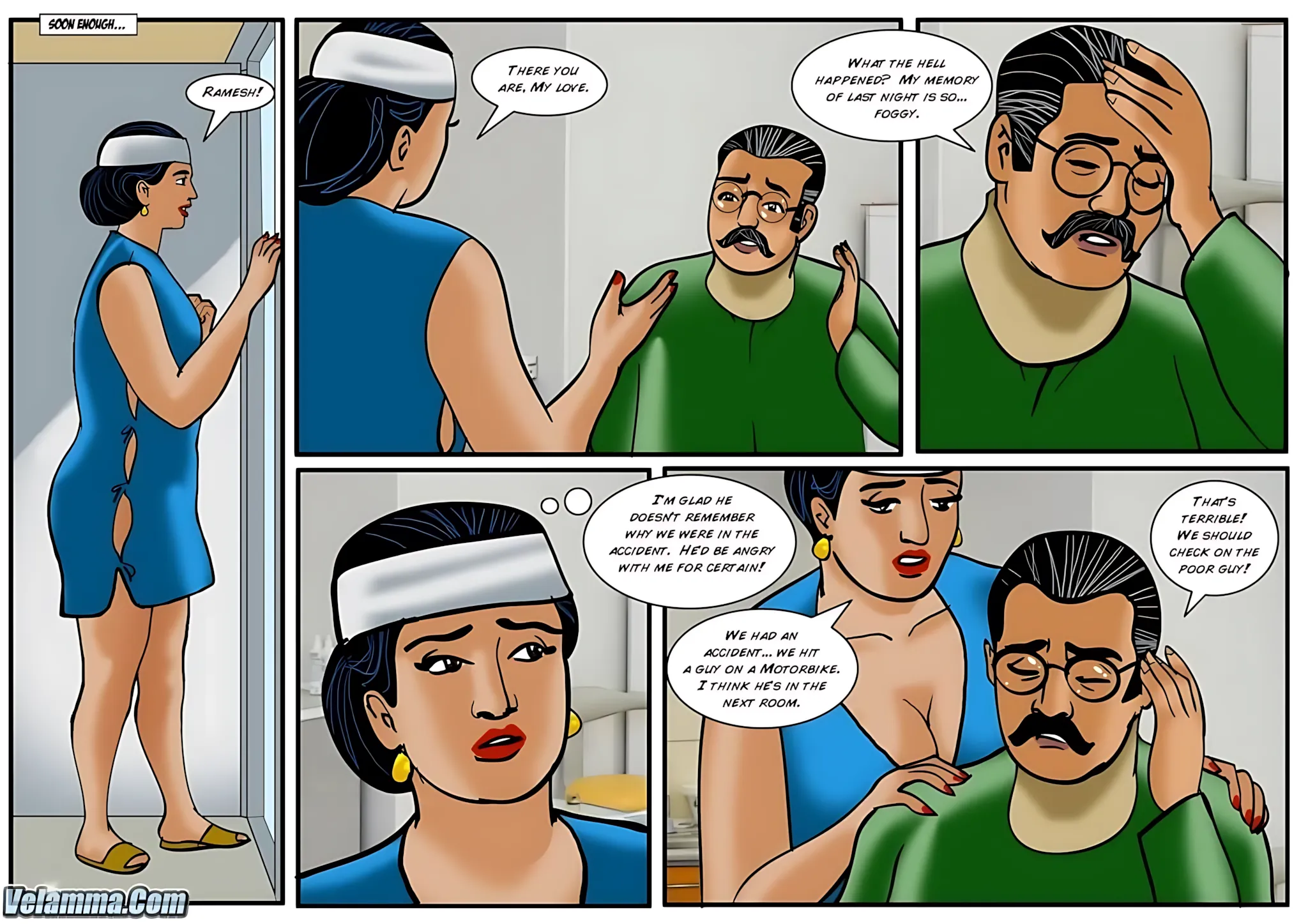 Velamma All Episodes Comics - 35 . Velamma - Episode 35 - The Accident - Page 9