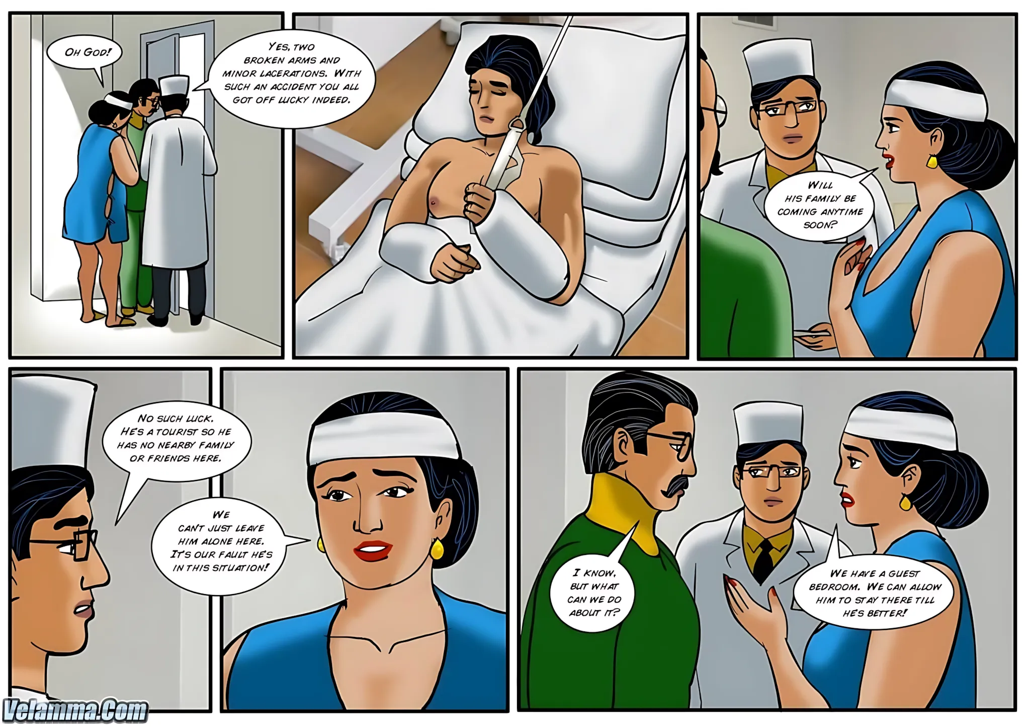 Velamma All Episodes Comics - 35 . Velamma - Episode 35 - The Accident - Page 10