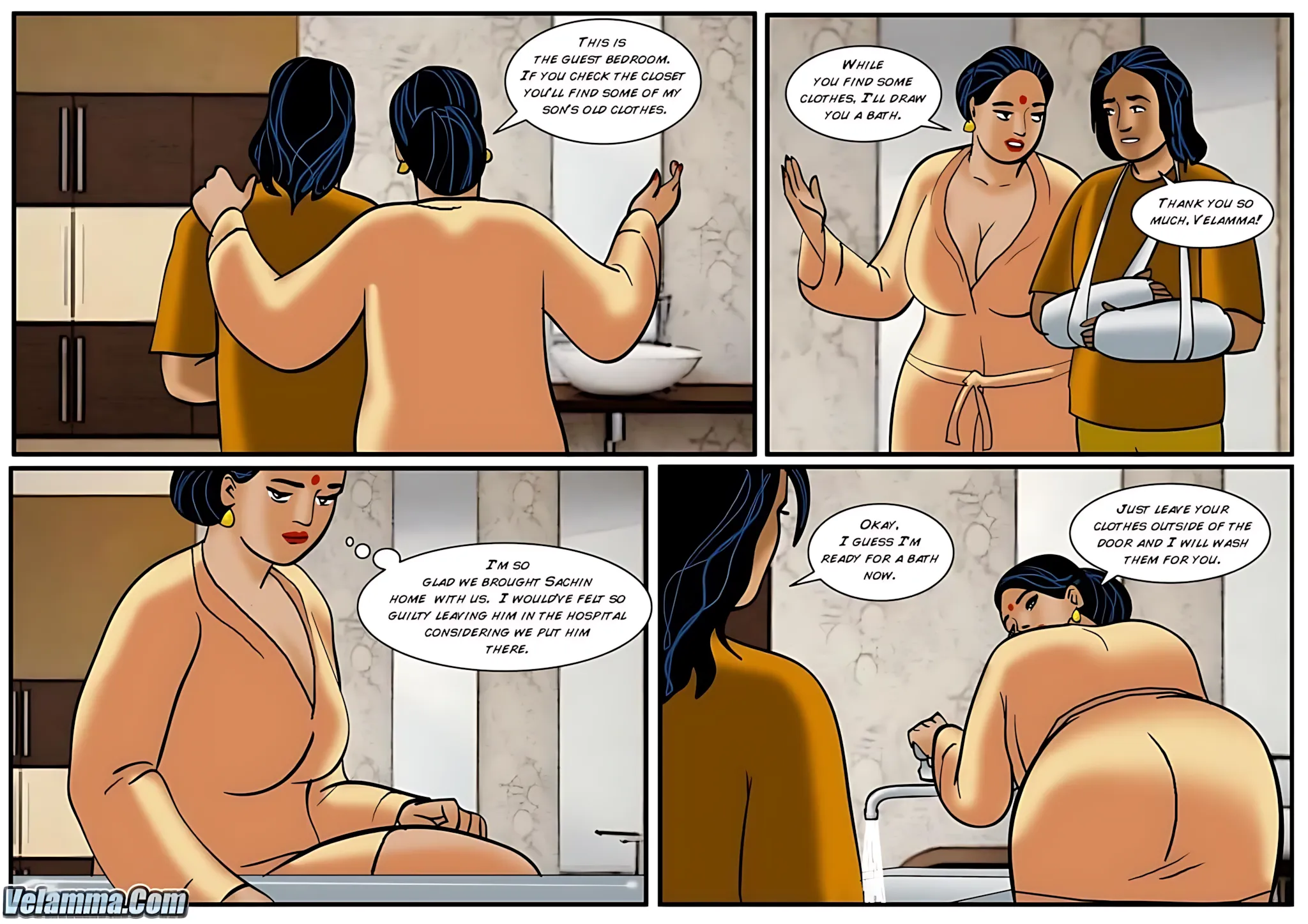 Velamma All Episodes Comics - 35 . Velamma - Episode 35 - The Accident - Page 14