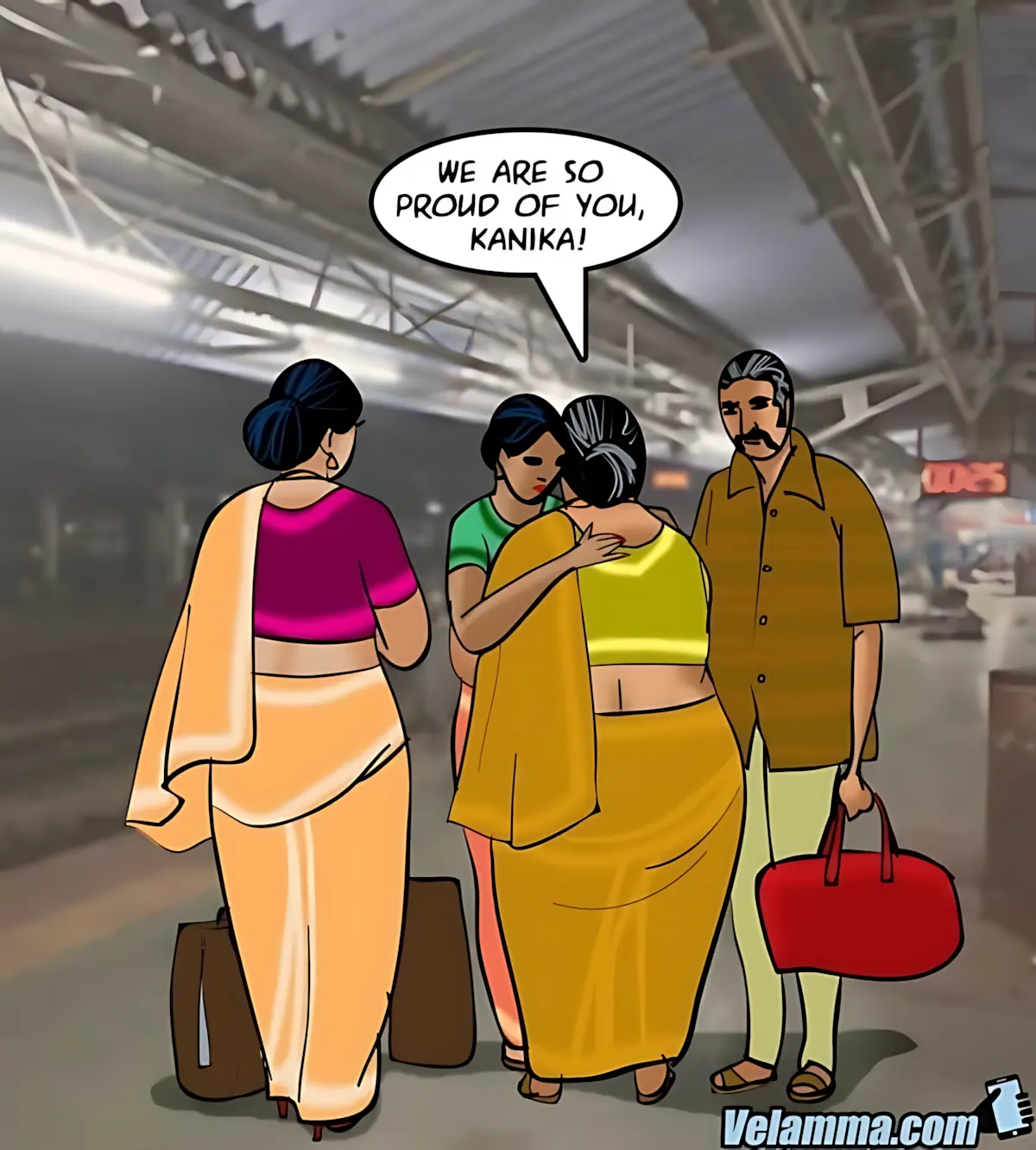 Velamma All Episodes Comics - 68 . Velamma - Episode 68 - Running A Train On Velamma - Page 2