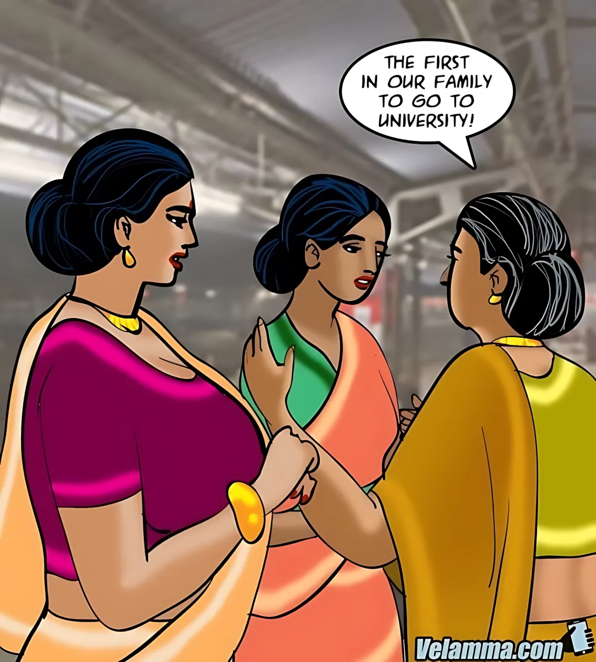 Velamma All Episodes Comics - 68 . Velamma - Episode 68 - Running A Train On Velamma - Page 3
