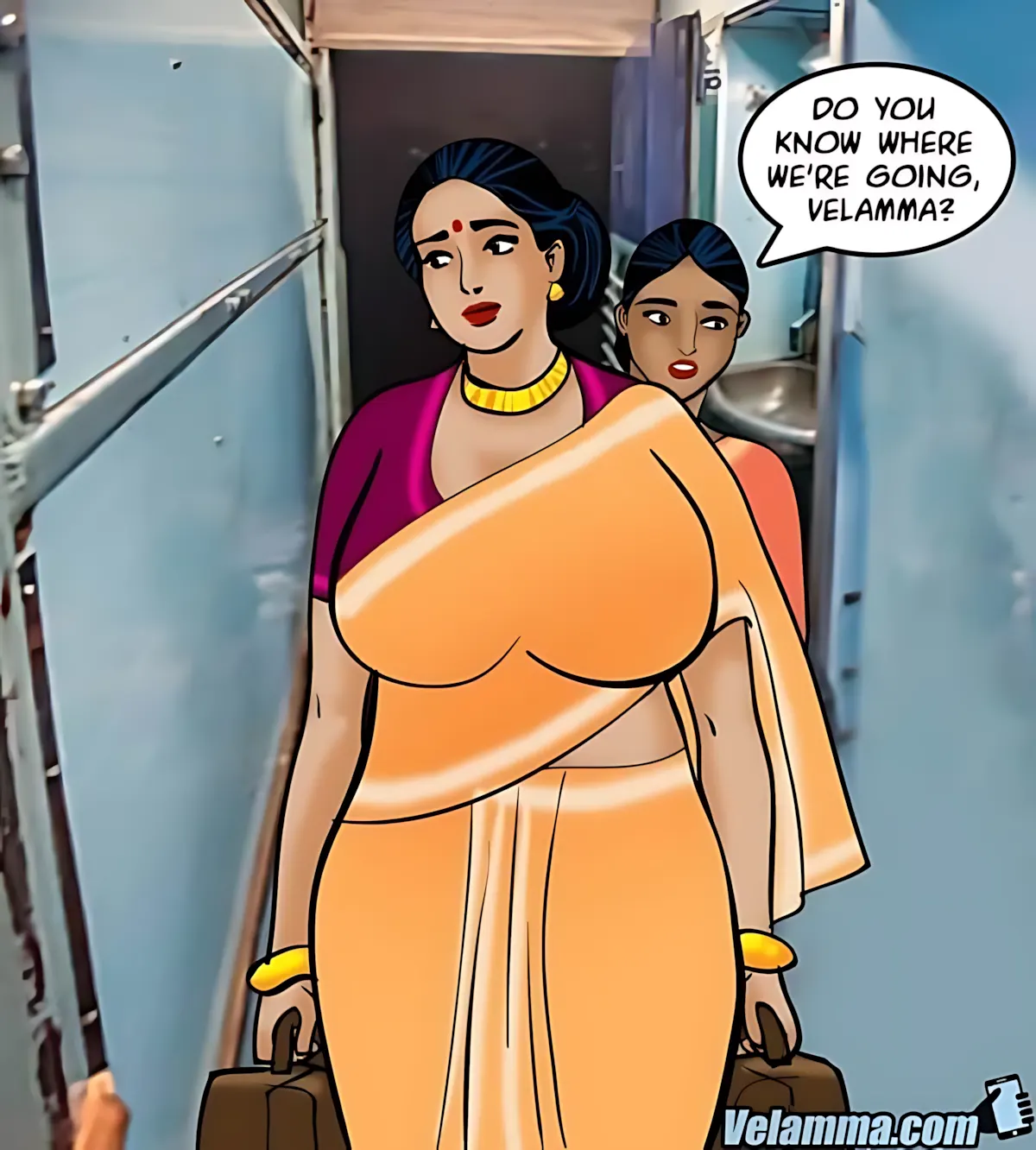 Velamma All Episodes Comics - 68 . Velamma - Episode 68 - Running A Train On Velamma - Page 8