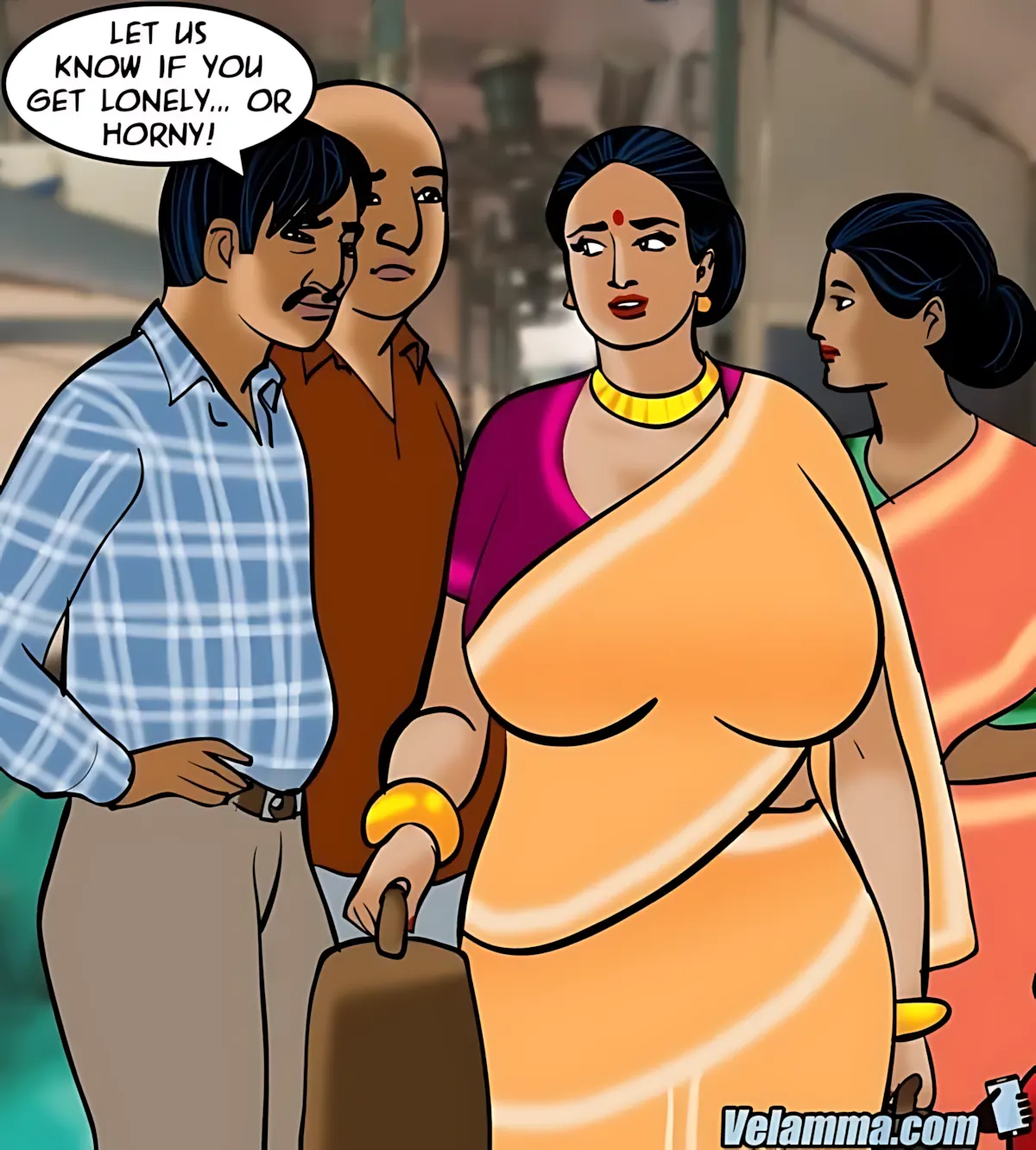 Velamma All Episodes Comics - 68 . Velamma - Episode 68 - Running A Train On Velamma - Page 12