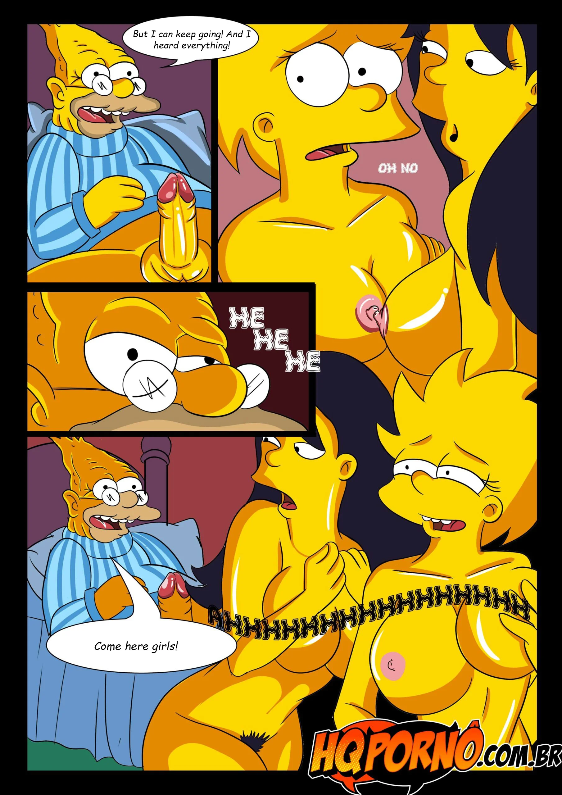 OS Simpsons (The Simpsons) - 4 . OS Simpsons - Sleepover At Grandpa's House 2 - Chapter 4 - Page 11