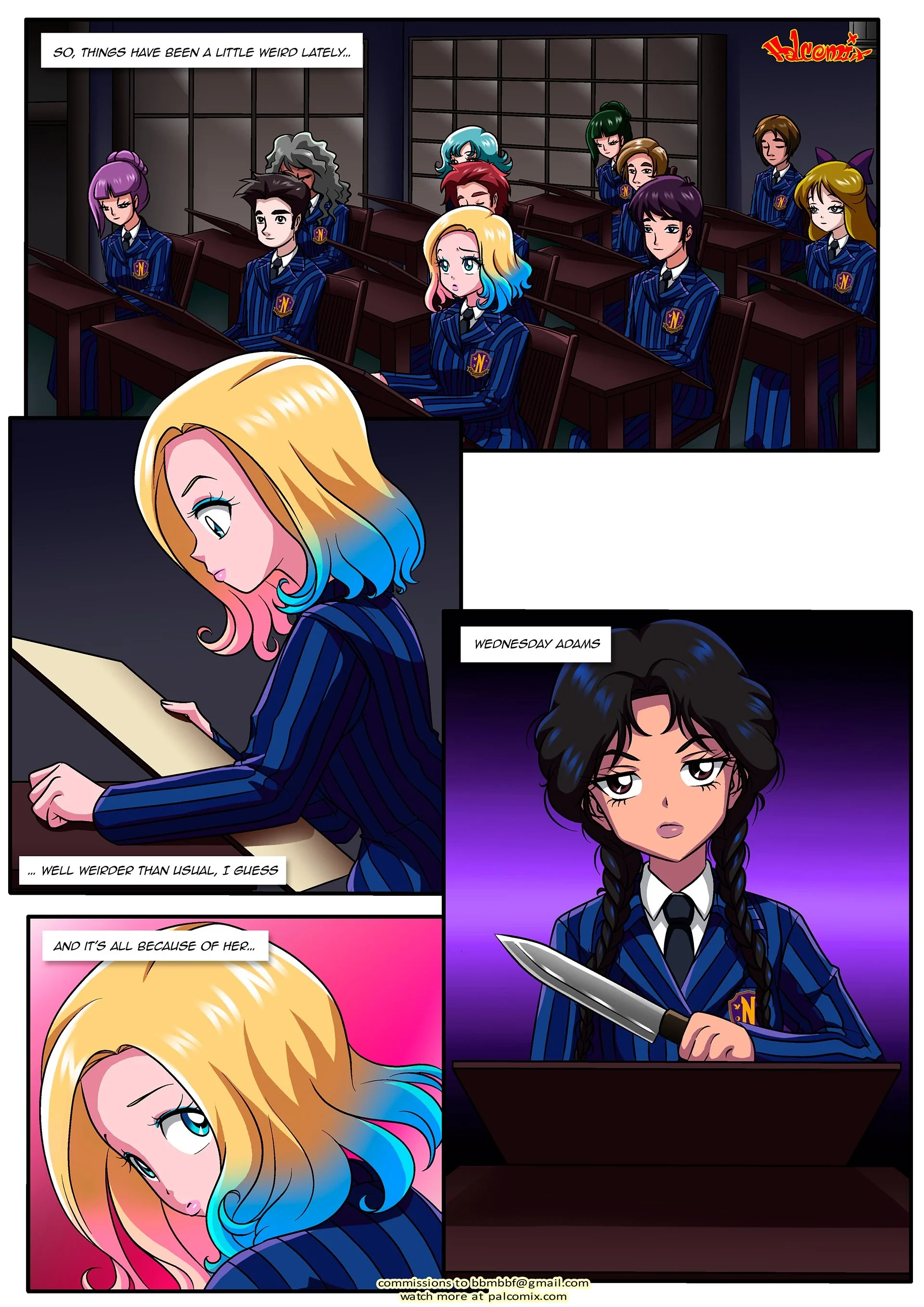 Children Of Woe (Addams Family) [Palcomix] - 1 . Children Of Woe - (Addams Family) [Palcomix] - Page 2