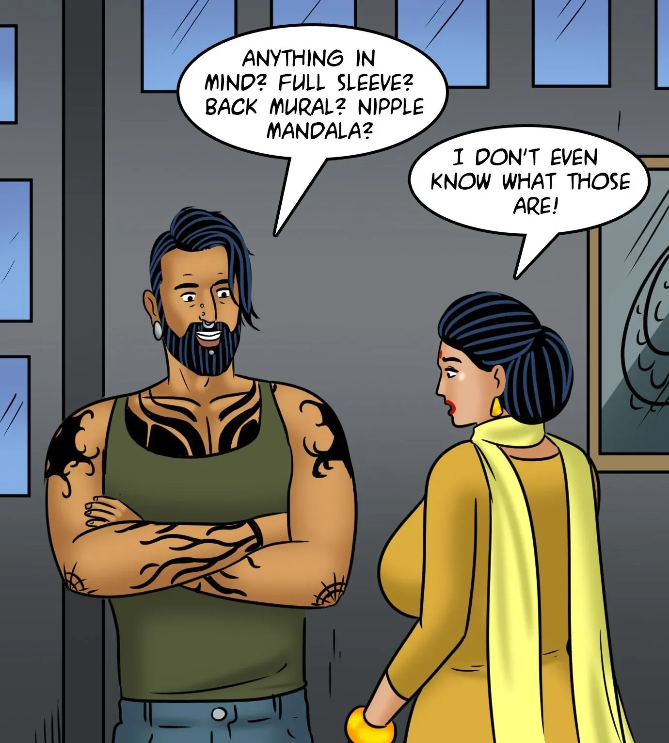 Velamma All Episodes Comics - 122 . Velamma - Episode 122 - Velamma Gets A Tattoo - Page 48
