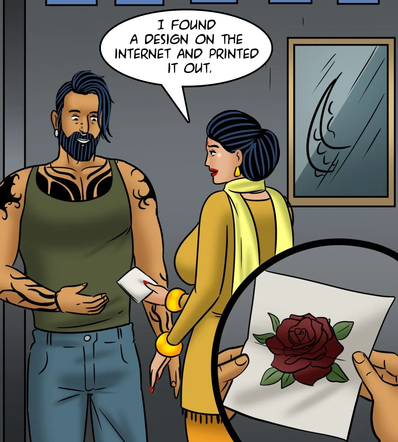 Velamma All Episodes Comics - 122 . Velamma - Episode 122 - Velamma Gets A Tattoo - Page 49