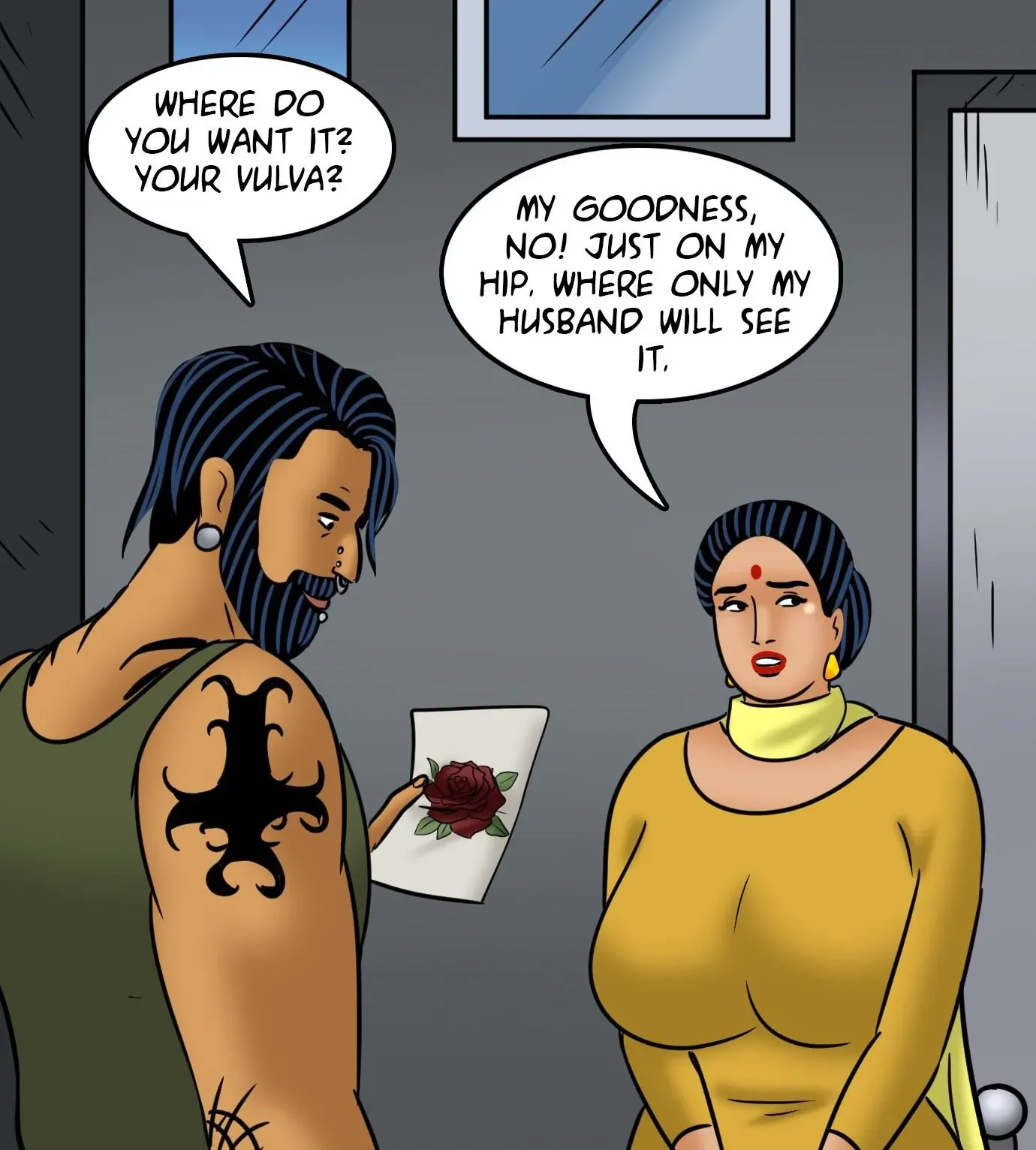 Velamma All Episodes Comics - 122 . Velamma - Episode 122 - Velamma Gets A Tattoo - Page 50