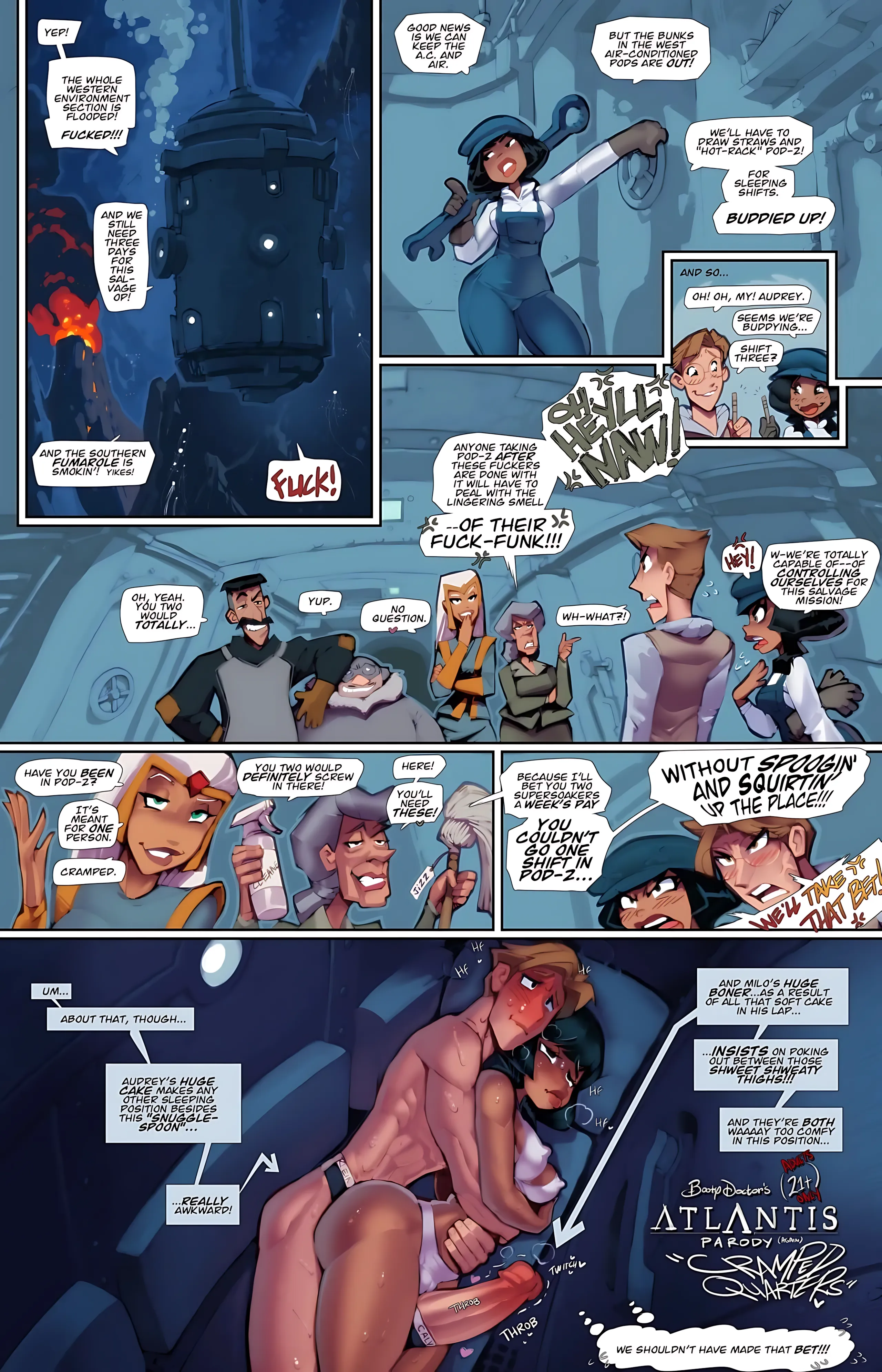 That Sinkin’ Feelin’ (Atlantis: The Lost Empire) - 2 . Cramped Quarters - Chapter 2 [Fred Perry] - Page 1