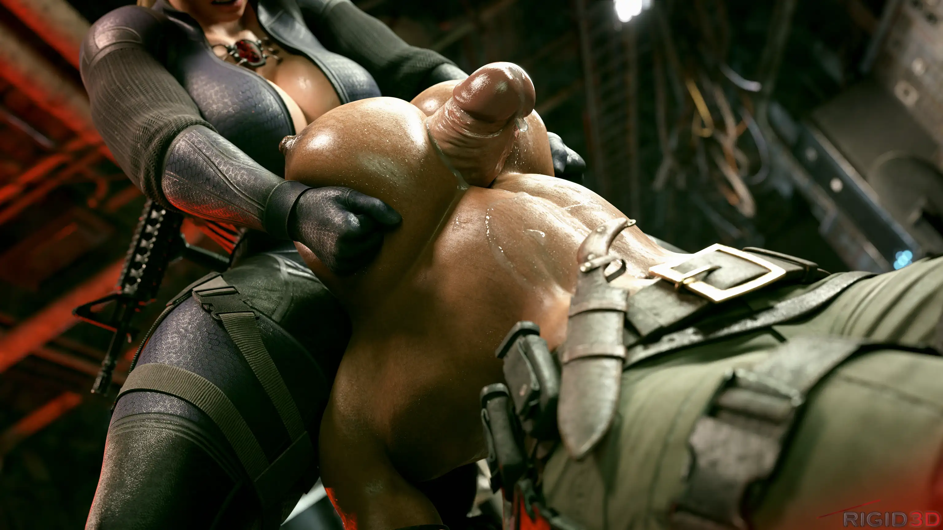 Sheva vs Futa Jill (Resident Evil) - 1 . Sheva vs Futa Jill Chapter 1 [Rigid3D] - Page 9