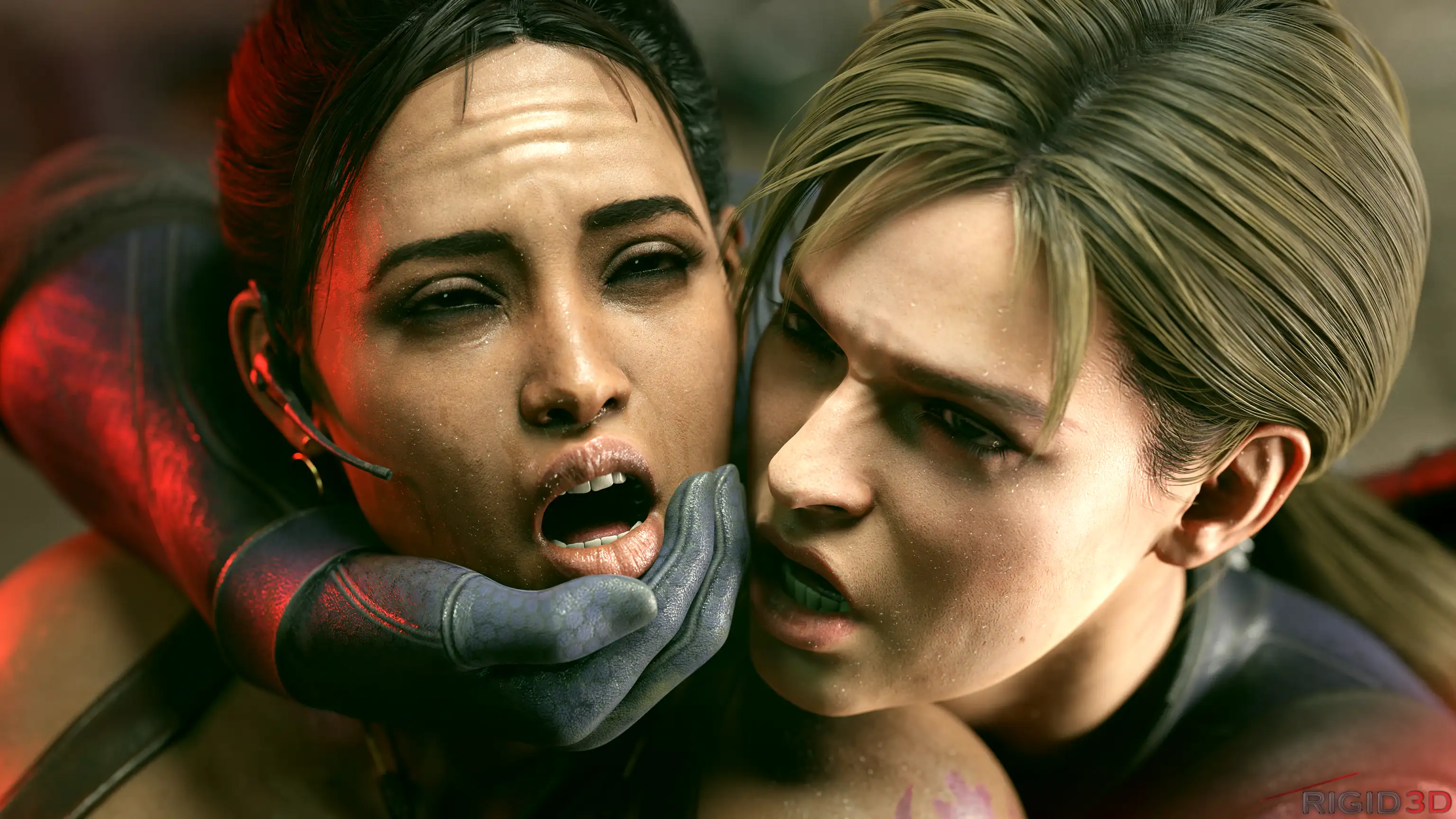 Sheva vs Futa Jill (Resident Evil) - 1 . Sheva vs Futa Jill Chapter 1 [Rigid3D] - Page 12